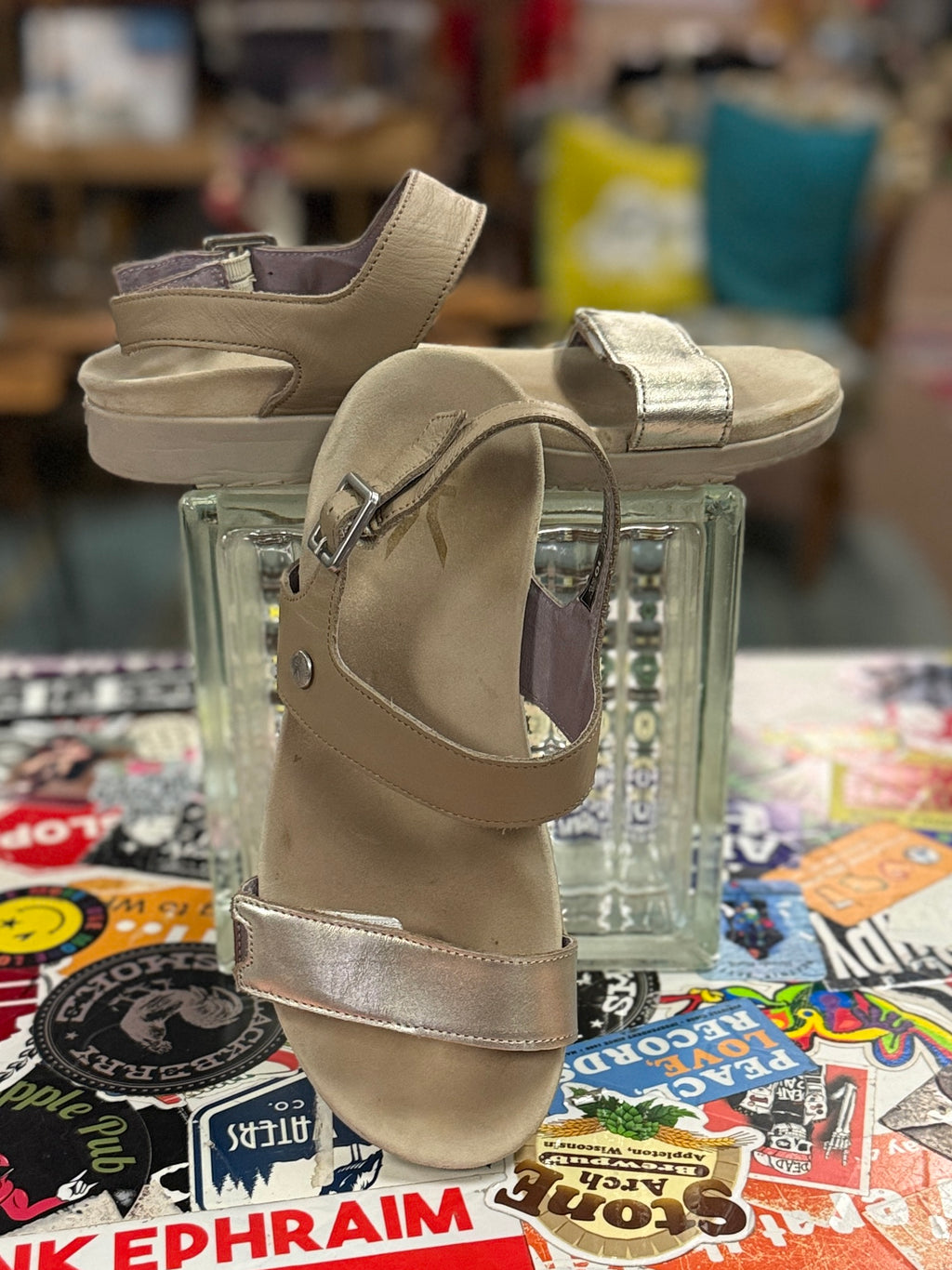 KURU LEATHER GLIDE SANDAL (org$135)