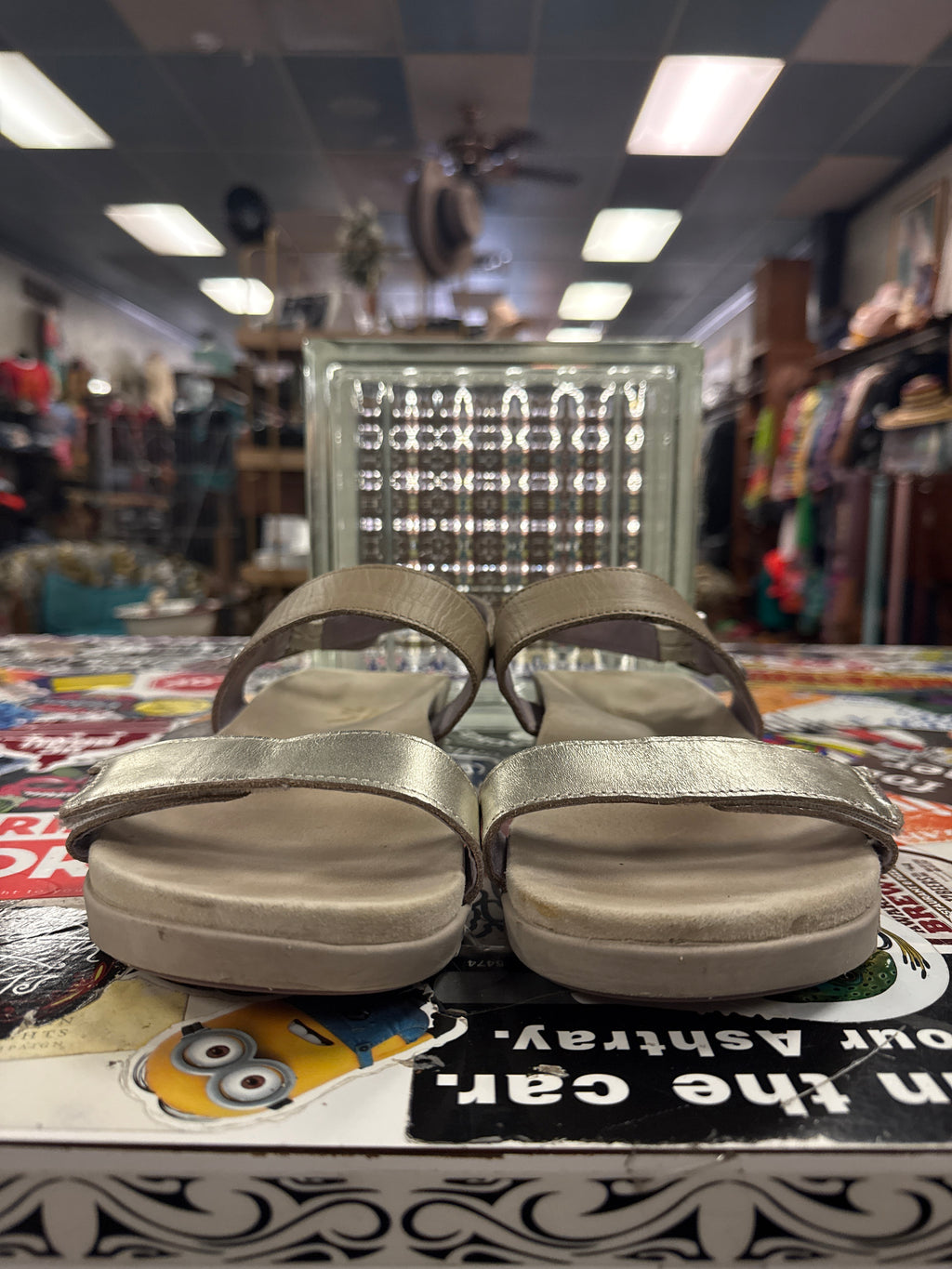 KURU LEATHER GLIDE SANDAL (org$135)
