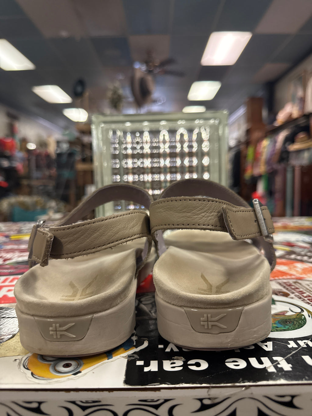 KURU LEATHER GLIDE SANDAL (org$135)