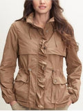 BANANA REPUBLIC RUFFLED RAIN COAT