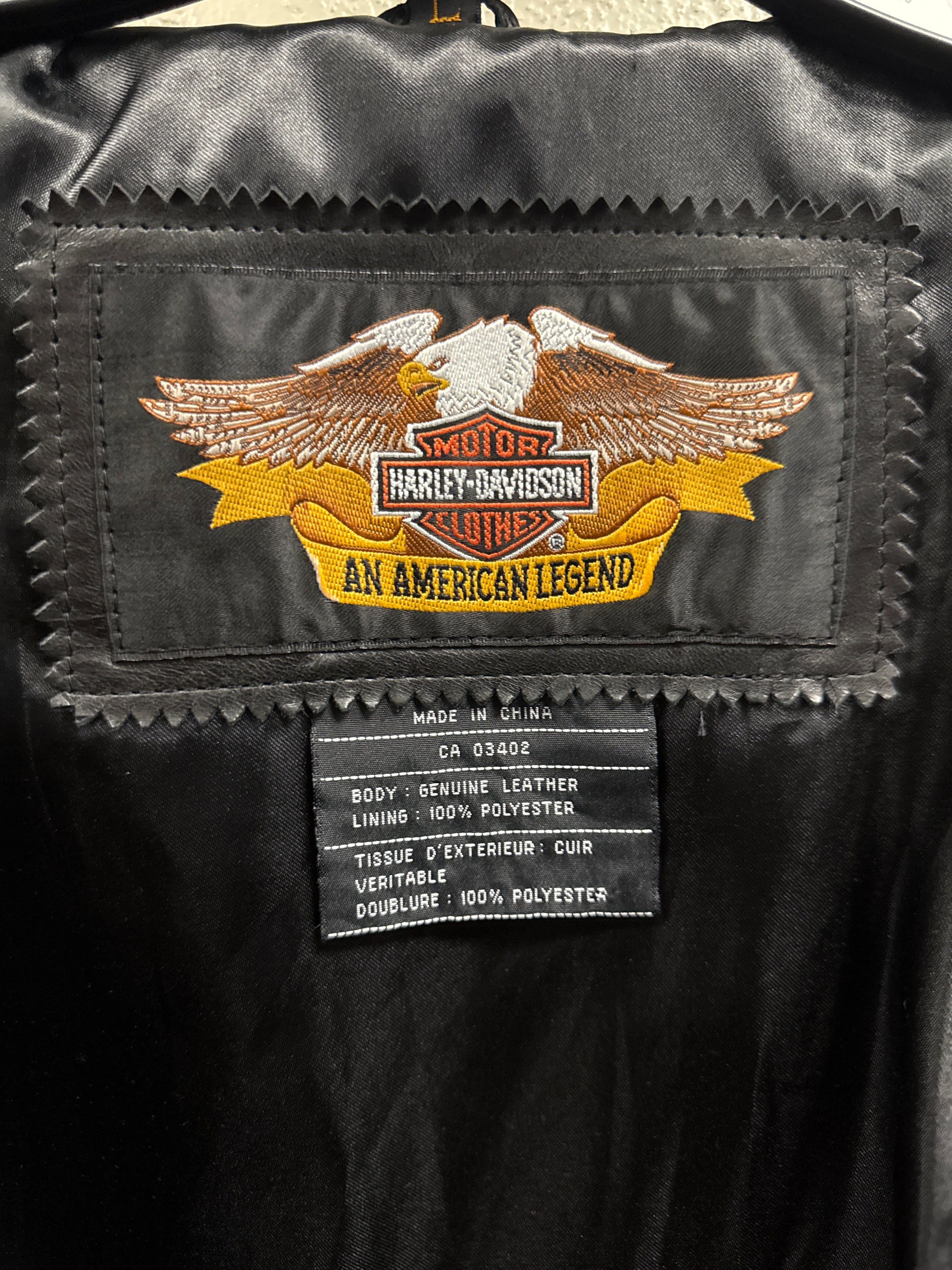HD WOMEN’S GHOST FLAMES LEATHER JACKET