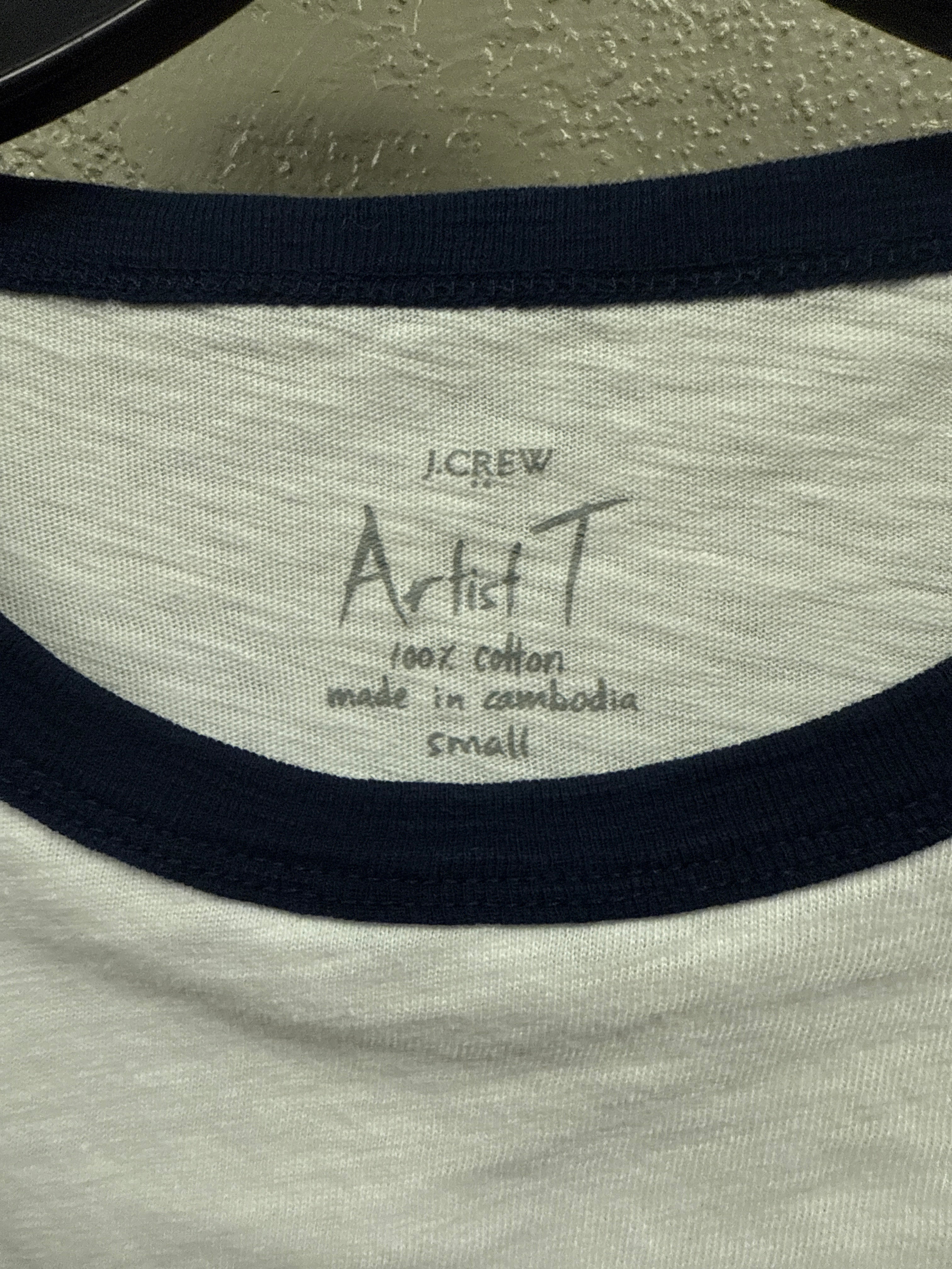 J CREW 100% COTTON ARTIST T