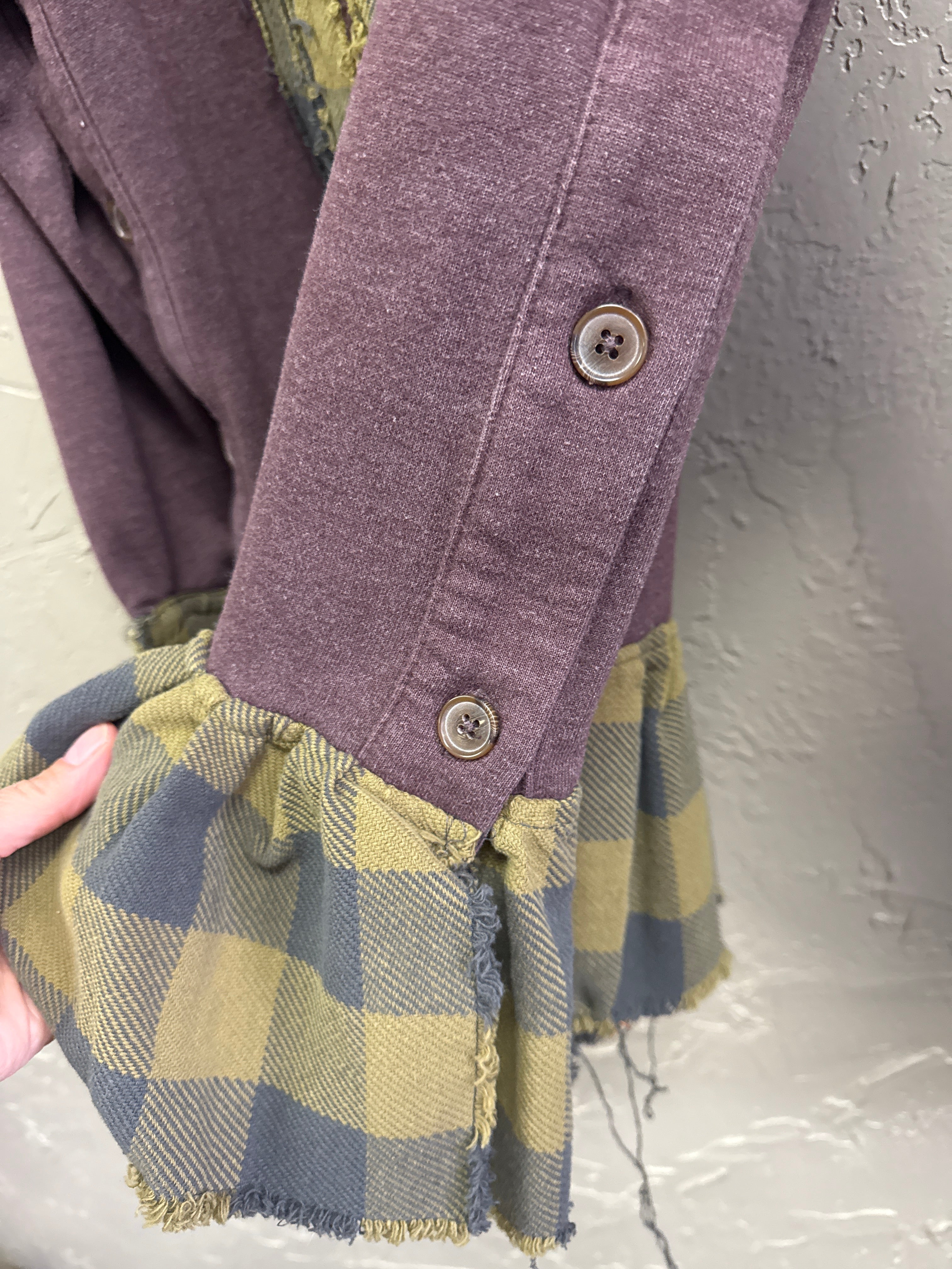 REBETTY FLANNEL PUMPKIN PULLOVER
