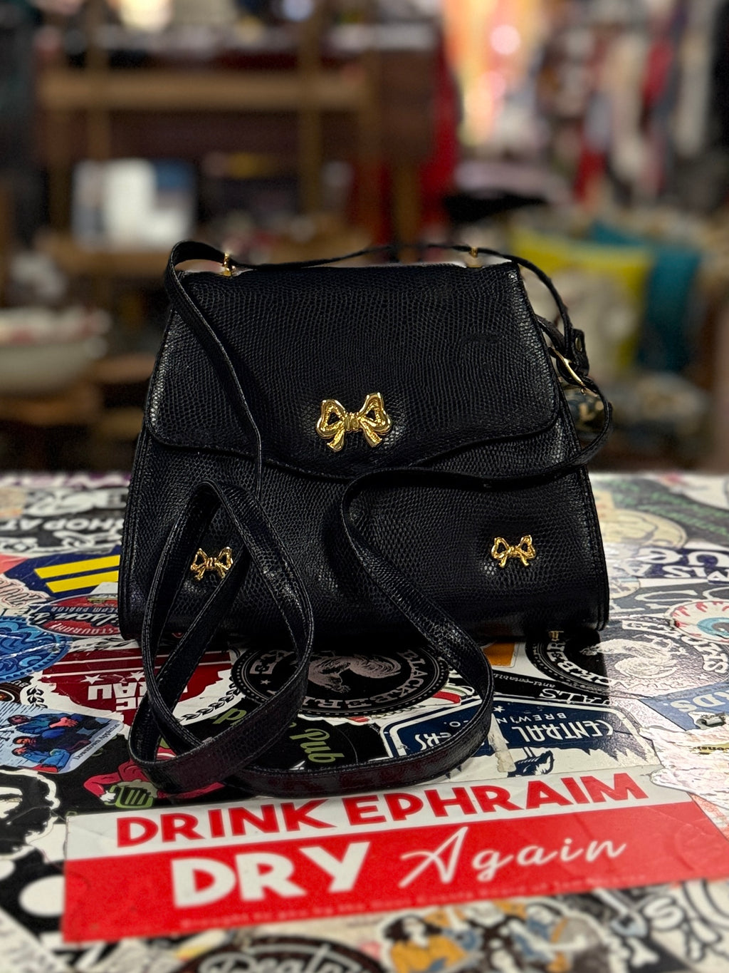 VTG 80’s SCAASI LEATHER HANDBAG