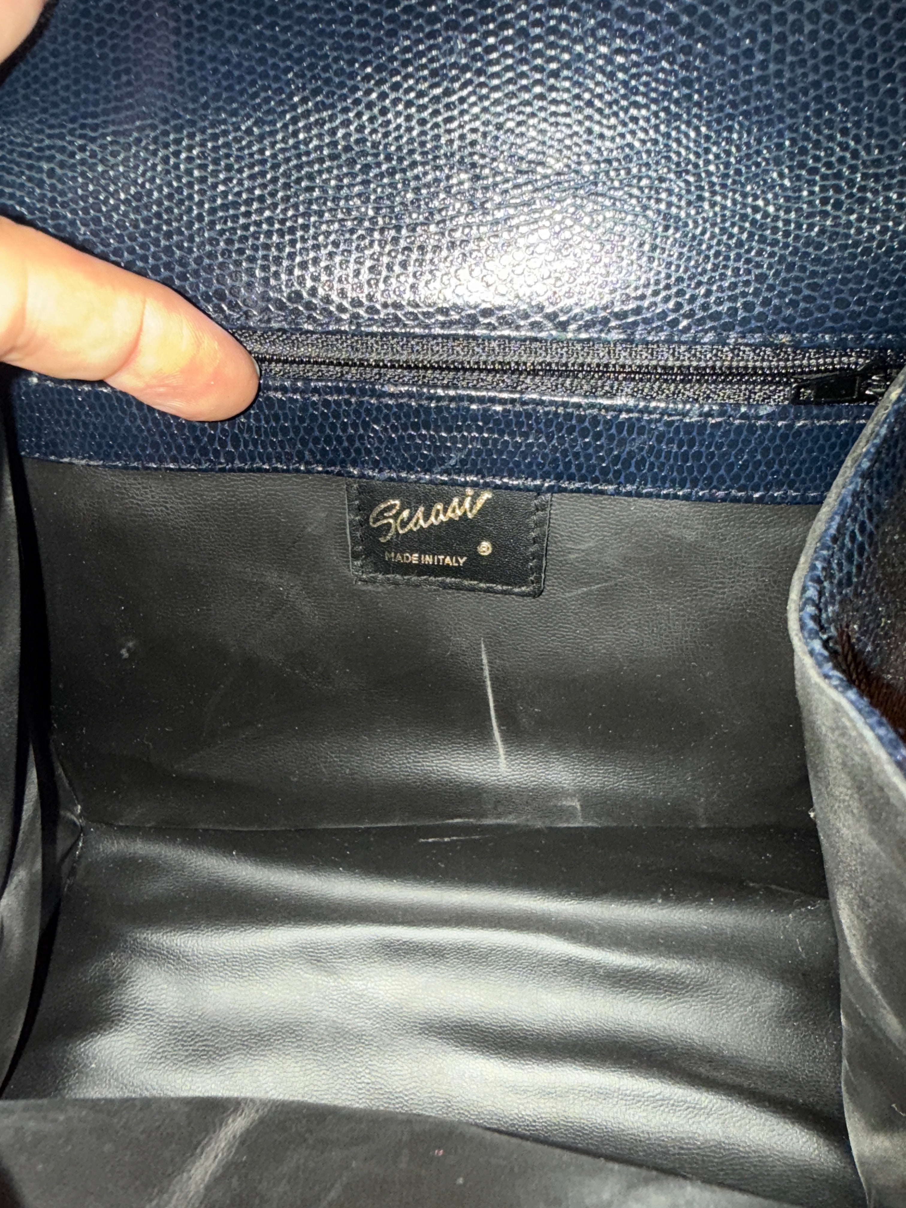 VTG 80’s SCAASI LEATHER HANDBAG