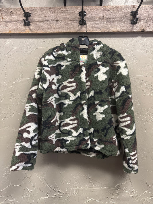 NWT CALI 1850 HOODED SHERPA JACKET