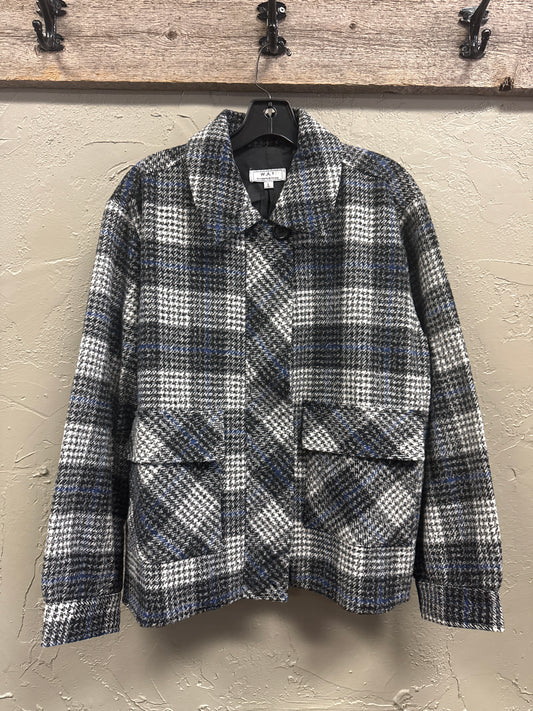 NWT WAY PLAID BOMBER JACKET (org$66)