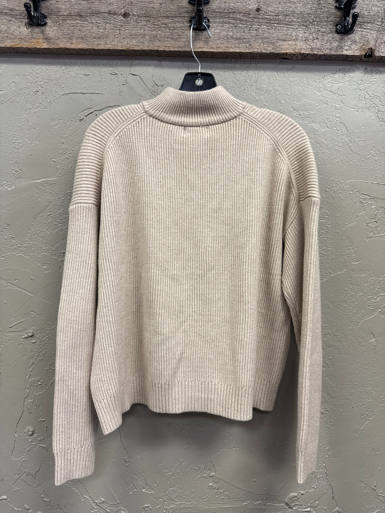 BECOOL QUARTER ZIP SWEATER