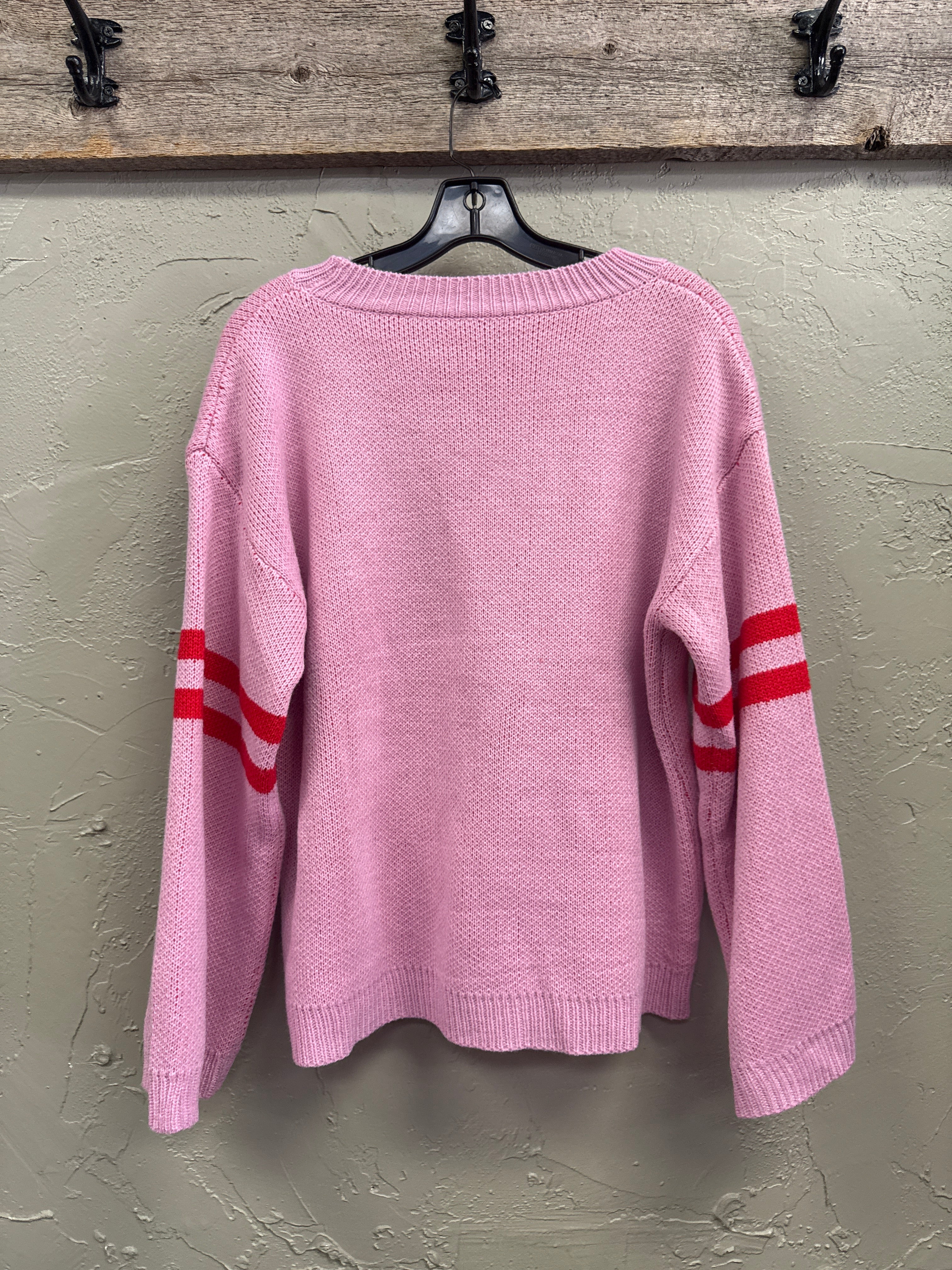 OVERSIZED HEART FRONT SWEATER