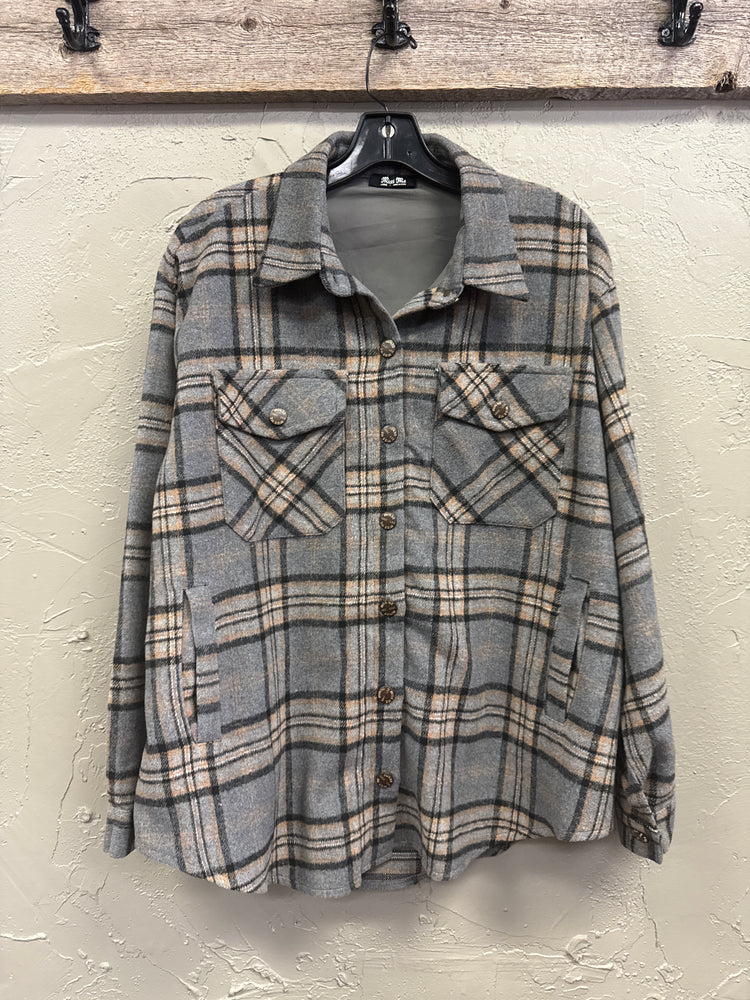 MISS ME FLANNEL SHACKET