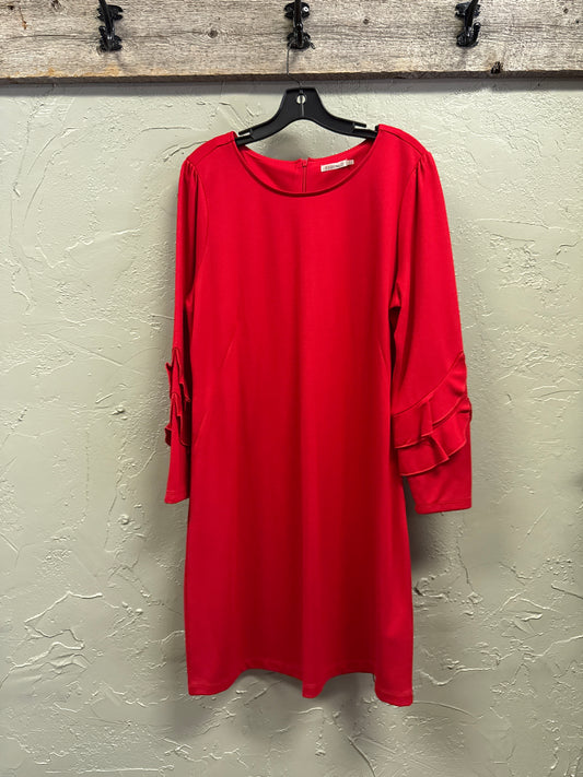 ESQUALO FLUTTER SLEEVE DRESS (org$119)