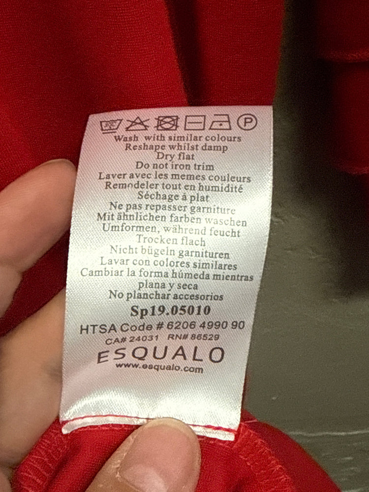 ESQUALO FLUTTER SLEEVE DRESS (org$119)