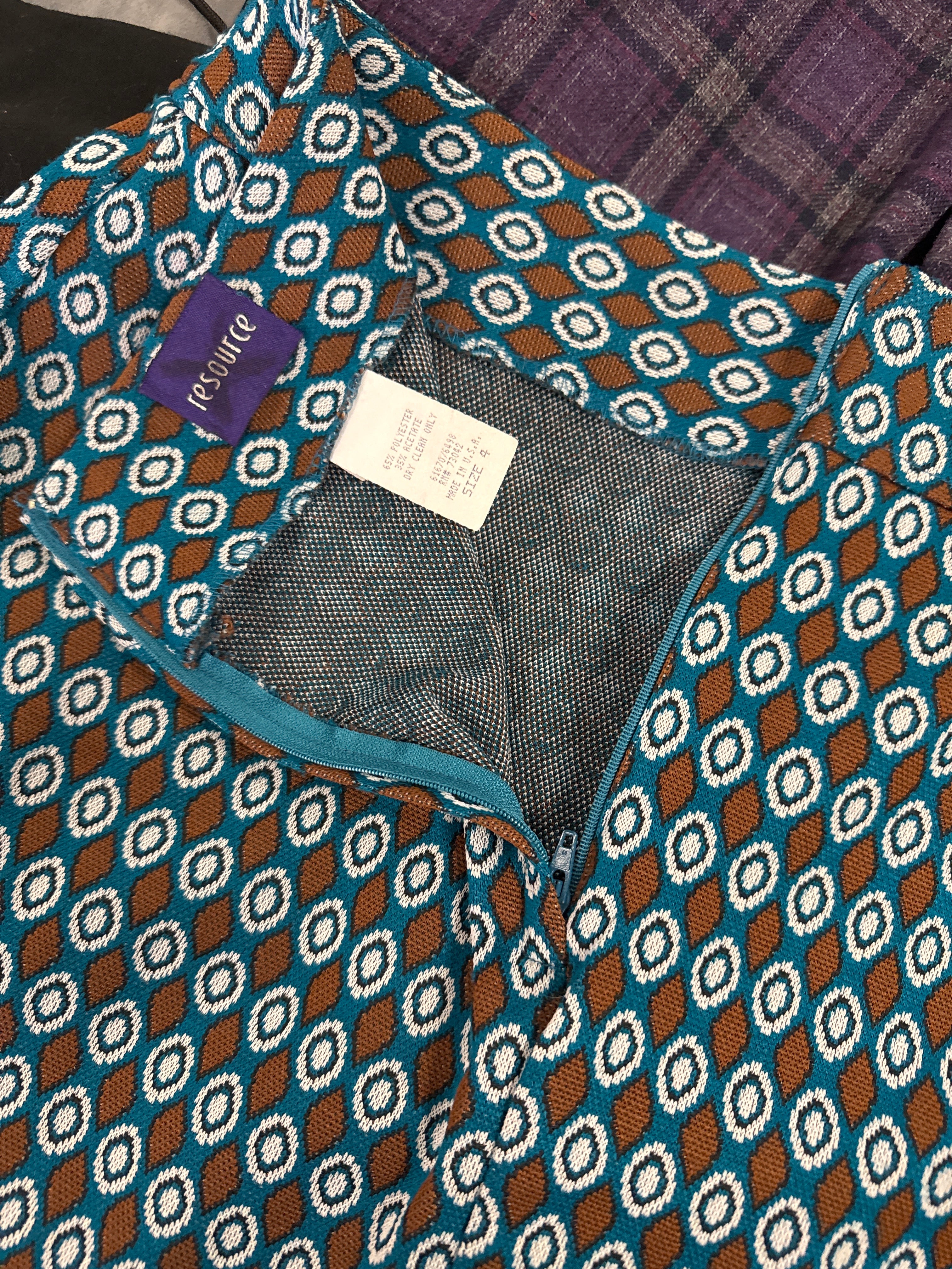 RESOURCE VTG FABRIC MINI SKIRT