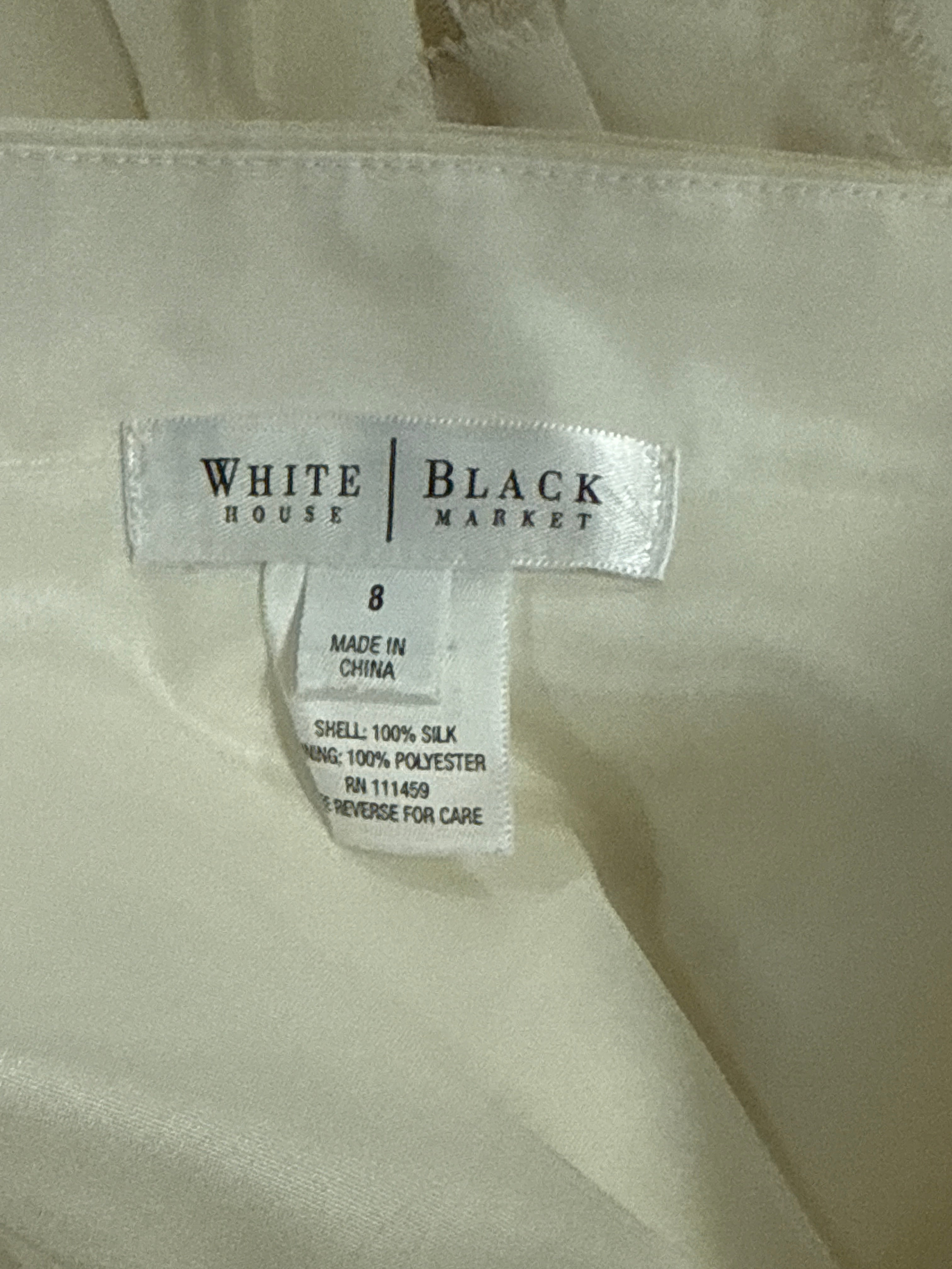 WHBM STRAPLESS SILK DRESS (org$275)