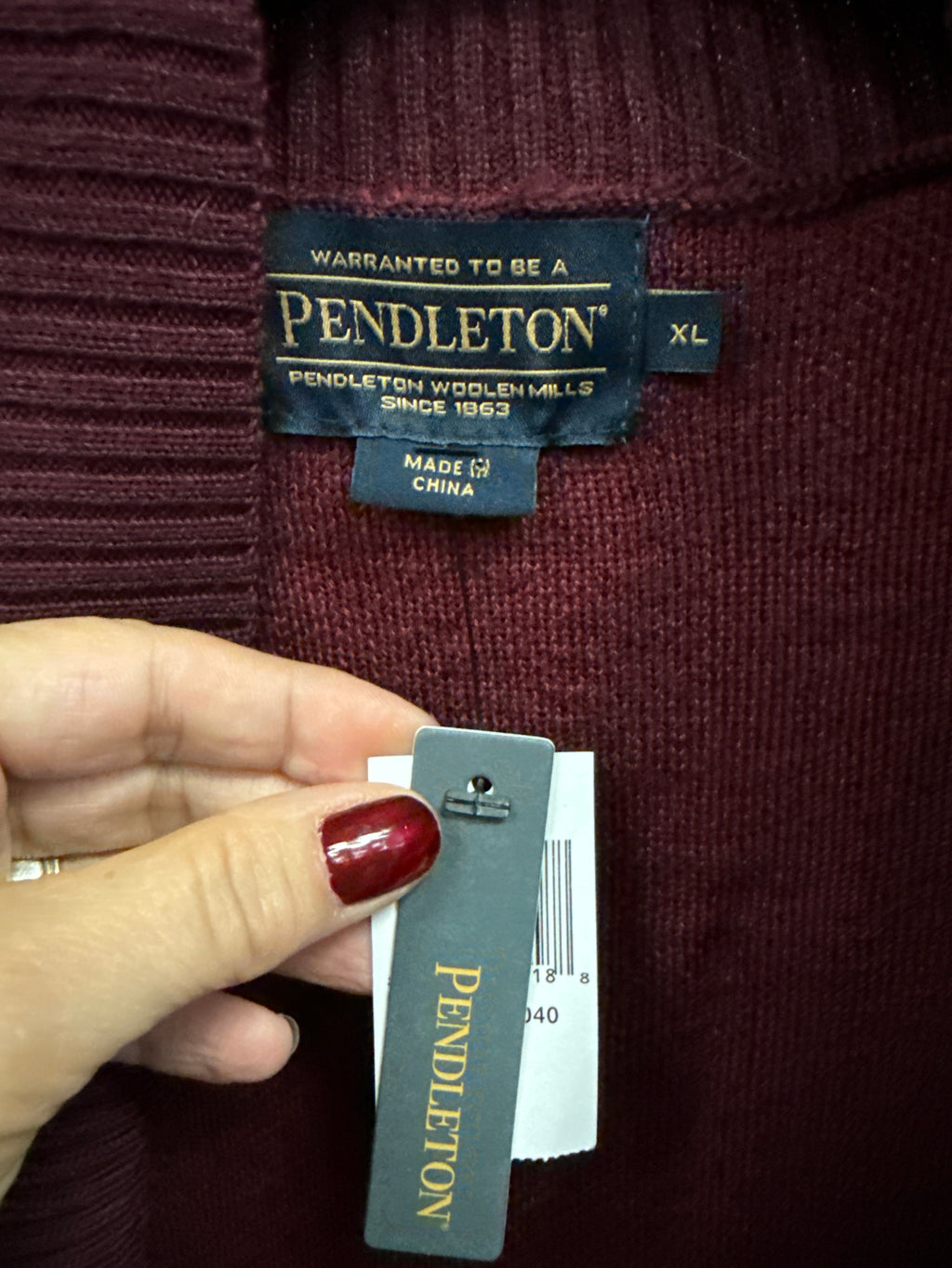 NWT Pendleton Long-Line Cardi (org$349)