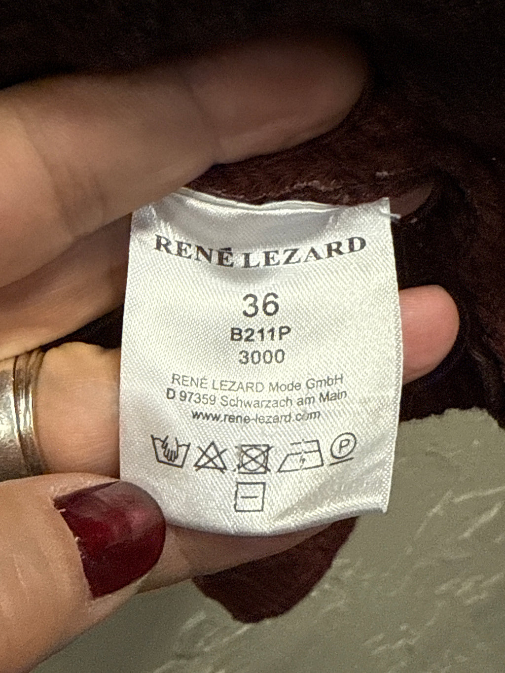 Rene Lezard Coated Wool Cardigan (org$450)