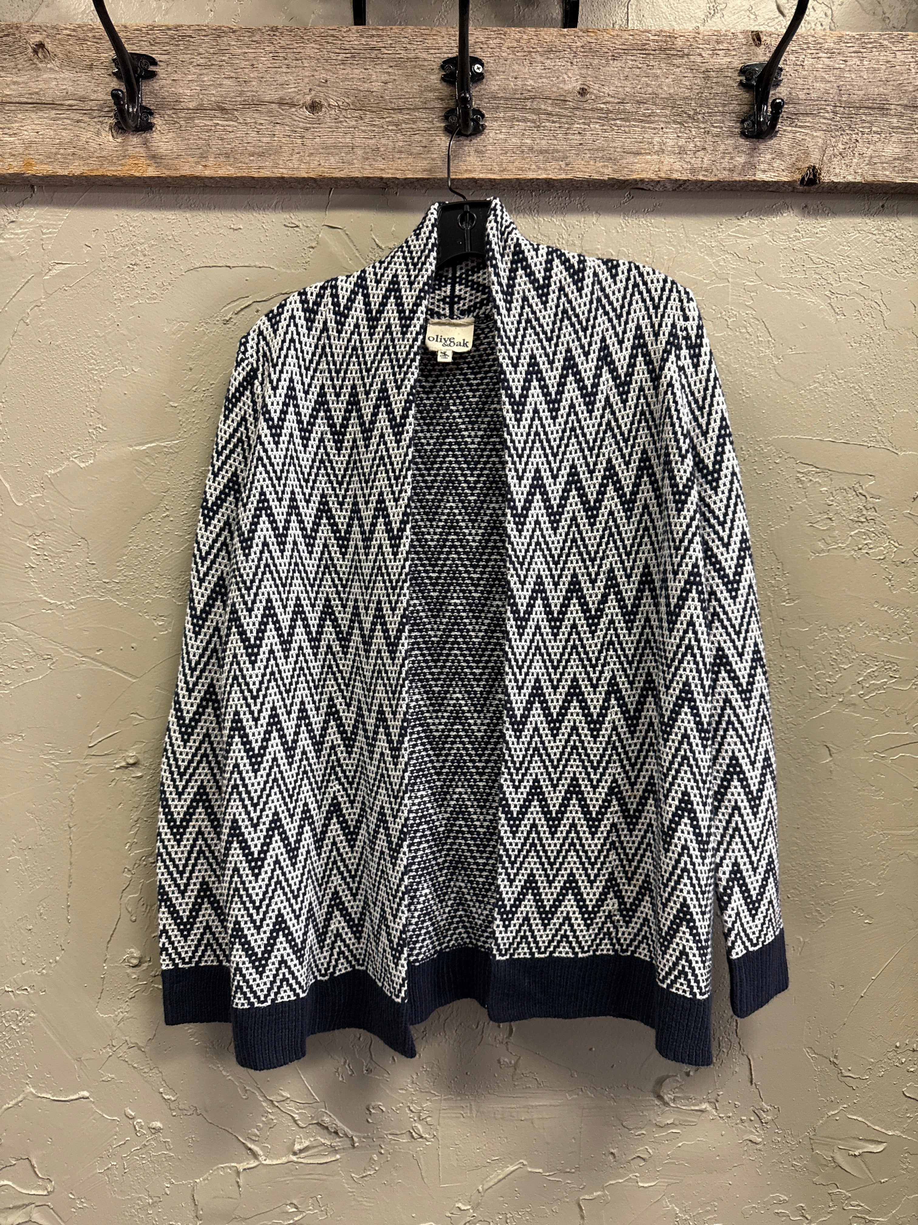 Olive & Oak Chevron Knit Cardi