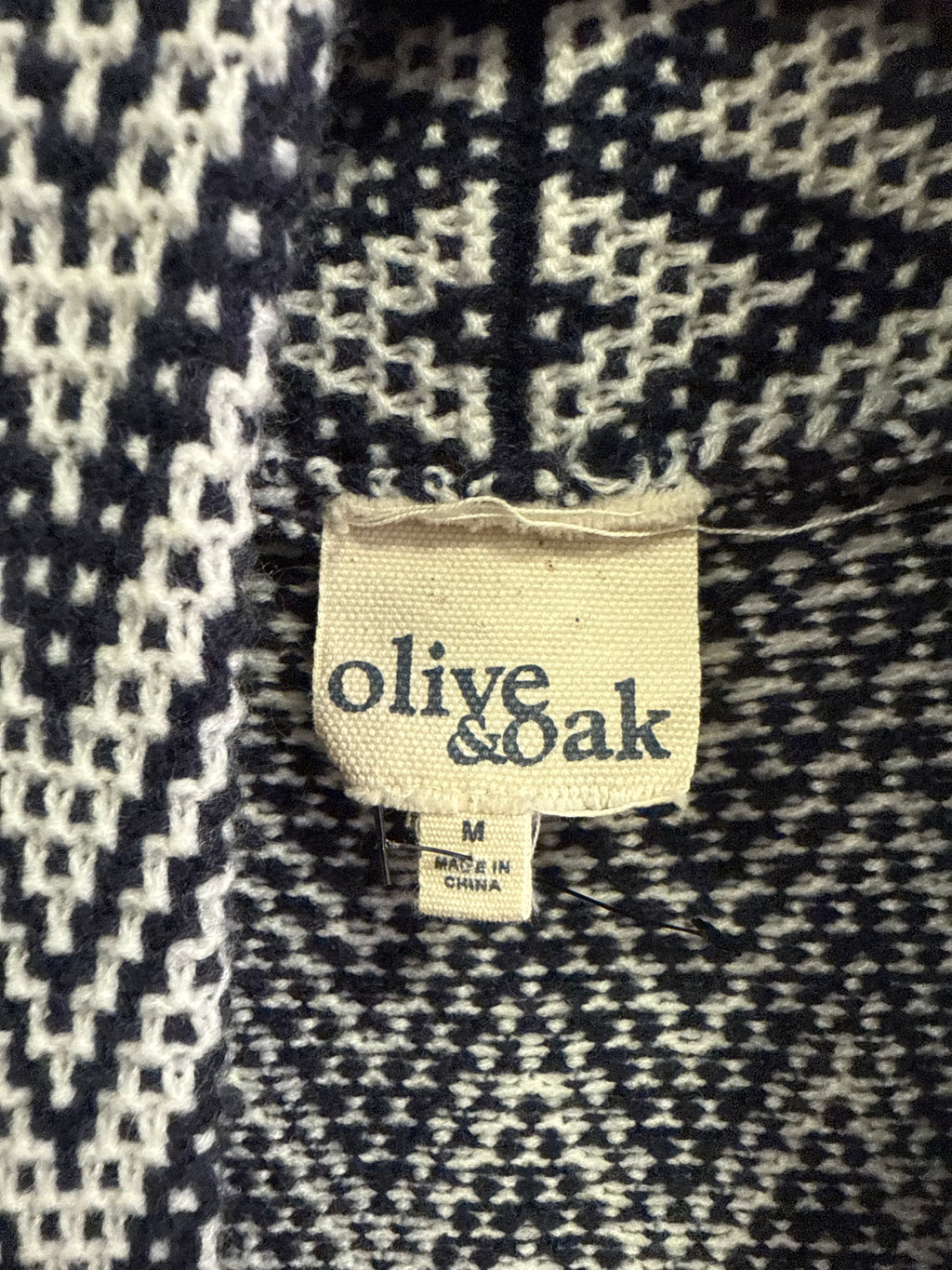 Olive & Oak Chevron Knit Cardi