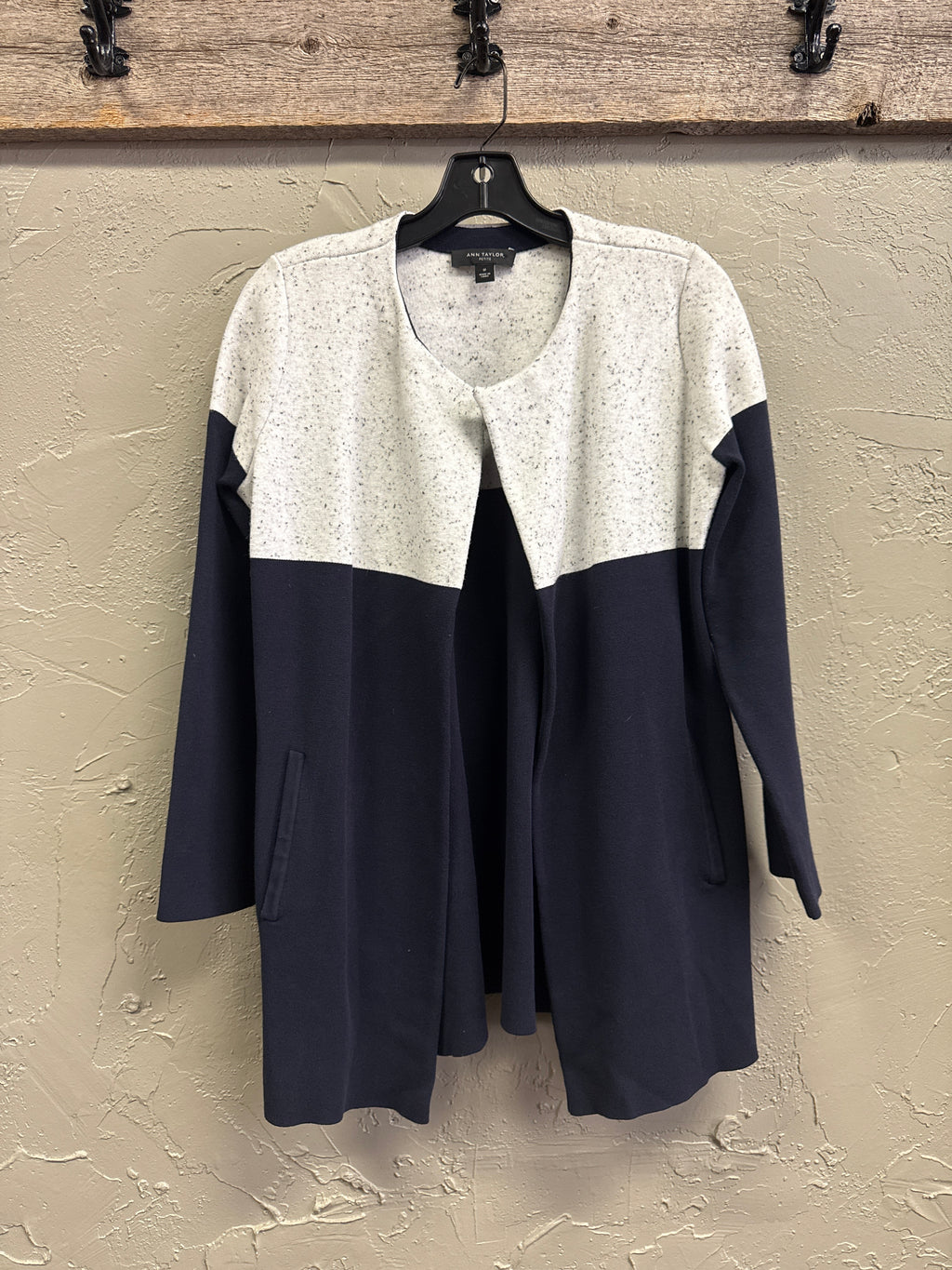 Ann Taylor Colorblock Coatigan (org$158)