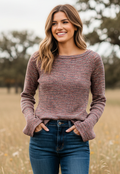 AKEMI + KIN FLARE SLEEVE TOP