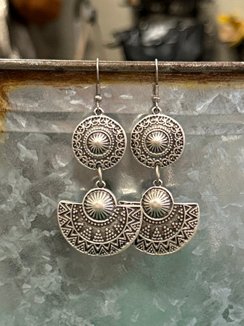 NWT PEWTER EARRINGS