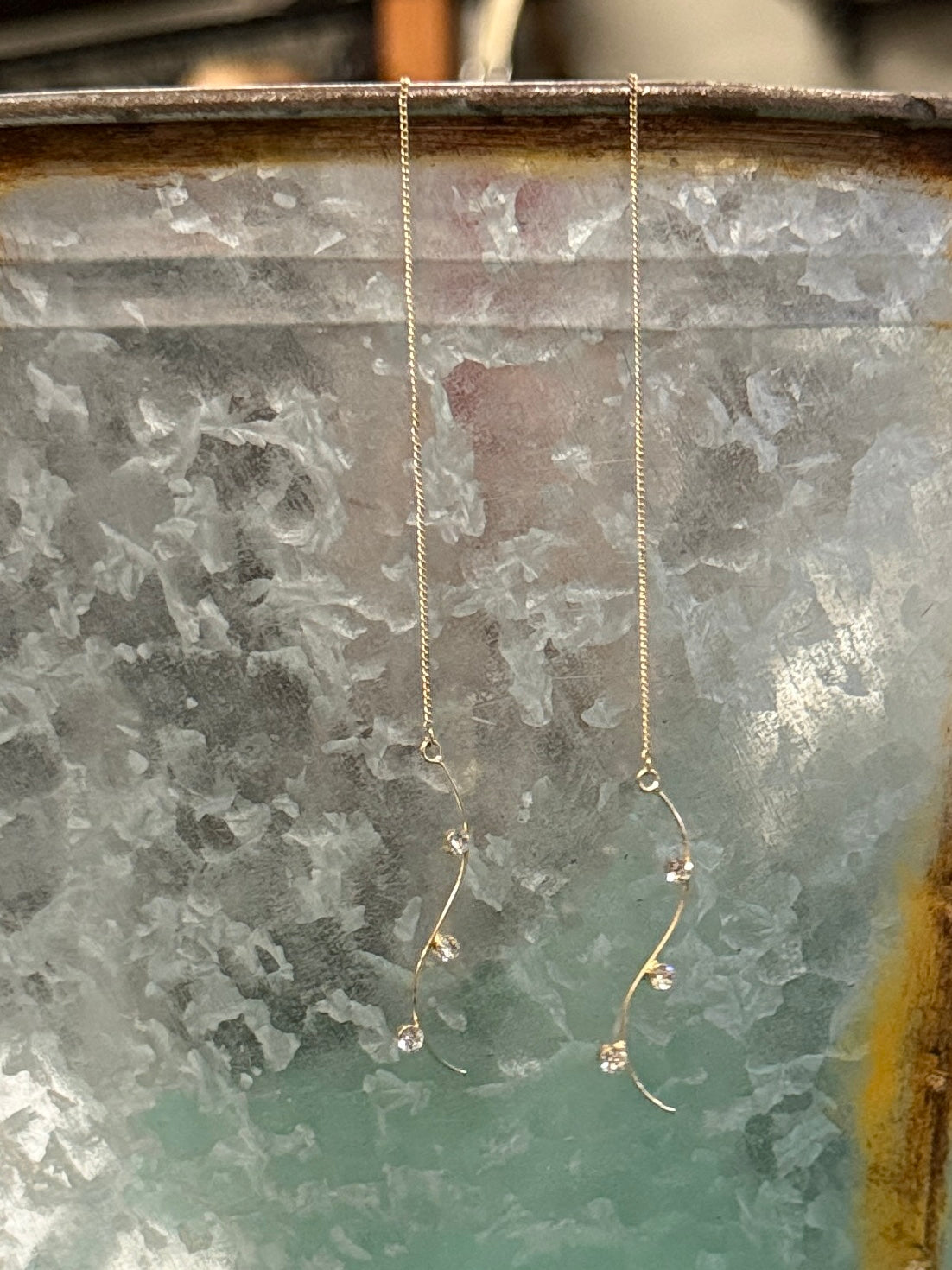 LONG GOLD EARRINGS