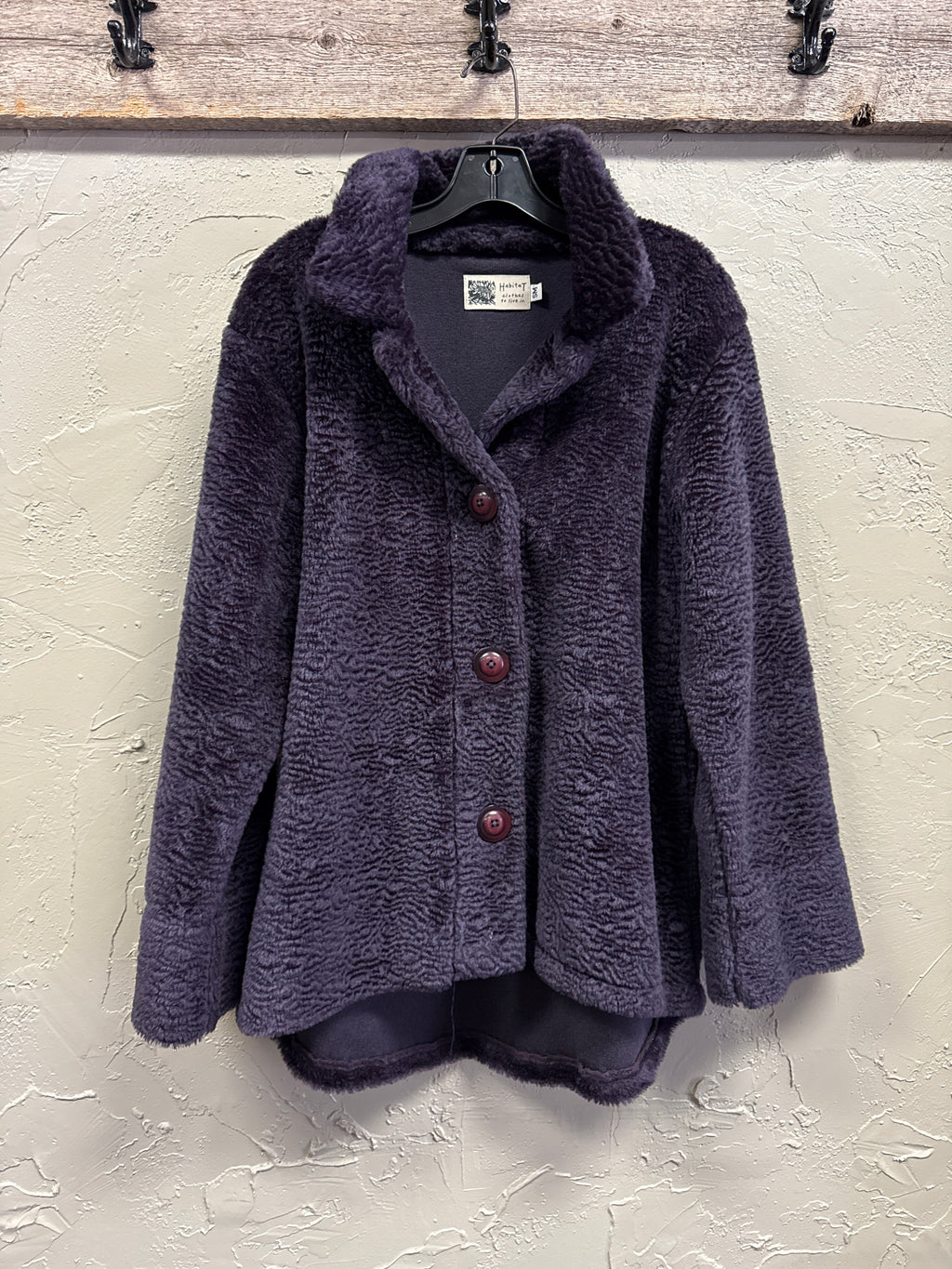 HABITAT FAUX SHERPA COAT (org$145)