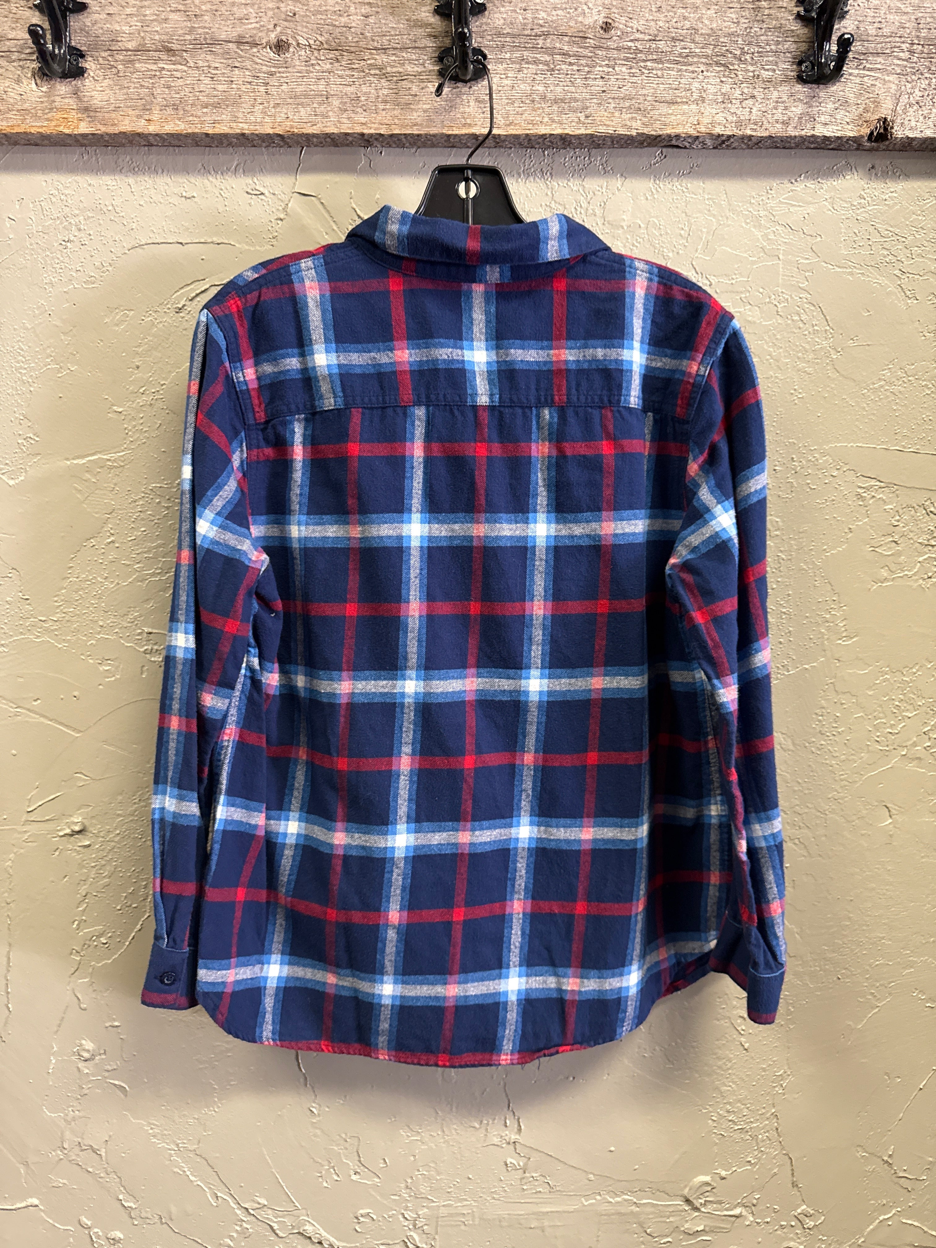 COLDWATER CREEK 1/2 BUTTON FLANNEL