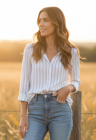 BANANA REPUBLIC BUTTON UP
