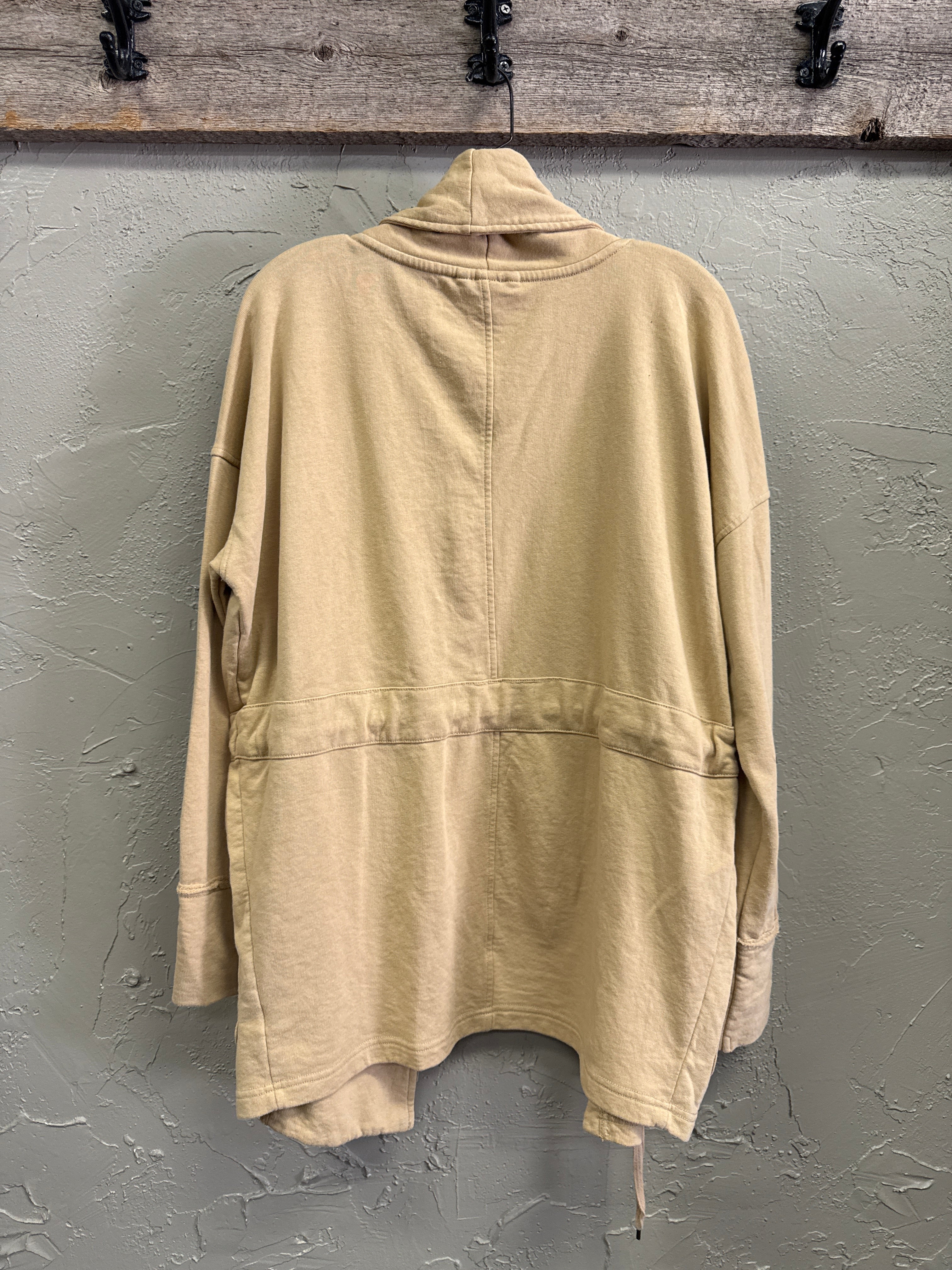 TERRY TIE FRONT JACKET