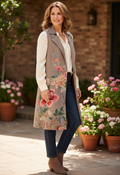 NWT SOLITAIRE FLORAL VEST (org$158)