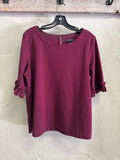 BANANA REPUBLIC RUFFLE SLEEVE TOP
