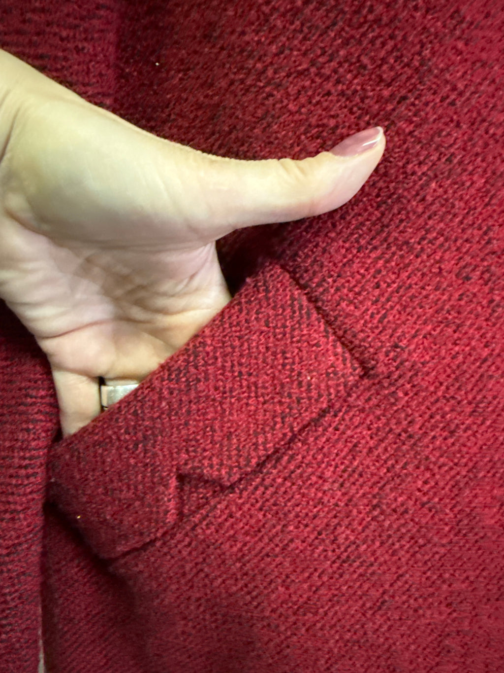 Vtg 60s Boucle Wool Coat