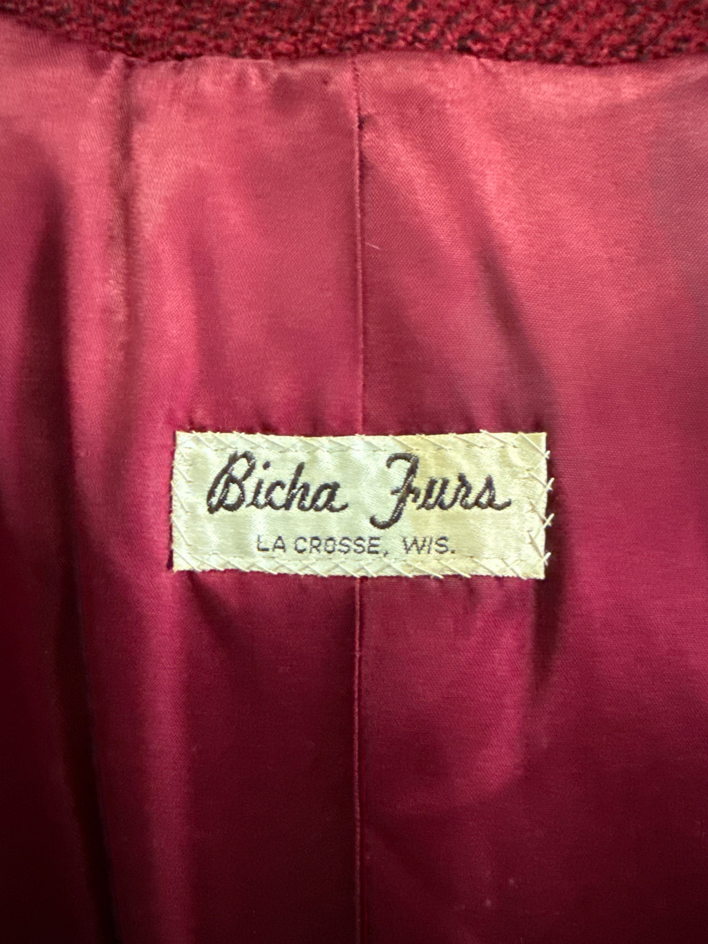 Vtg 60s Boucle Wool Coat