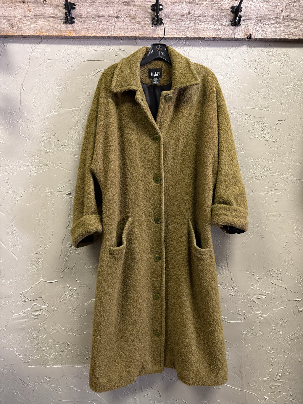 EILEEN FISHER WOOL BOUCLE COAT (org$528)