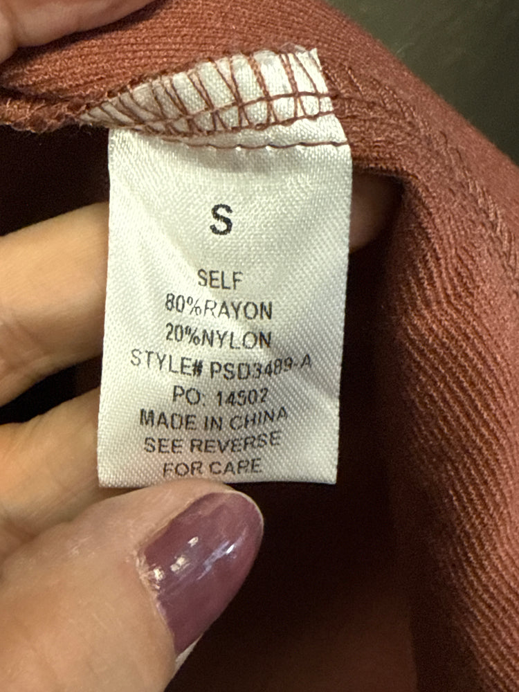 POLAGRAM SMOCKED MIDI DRESS