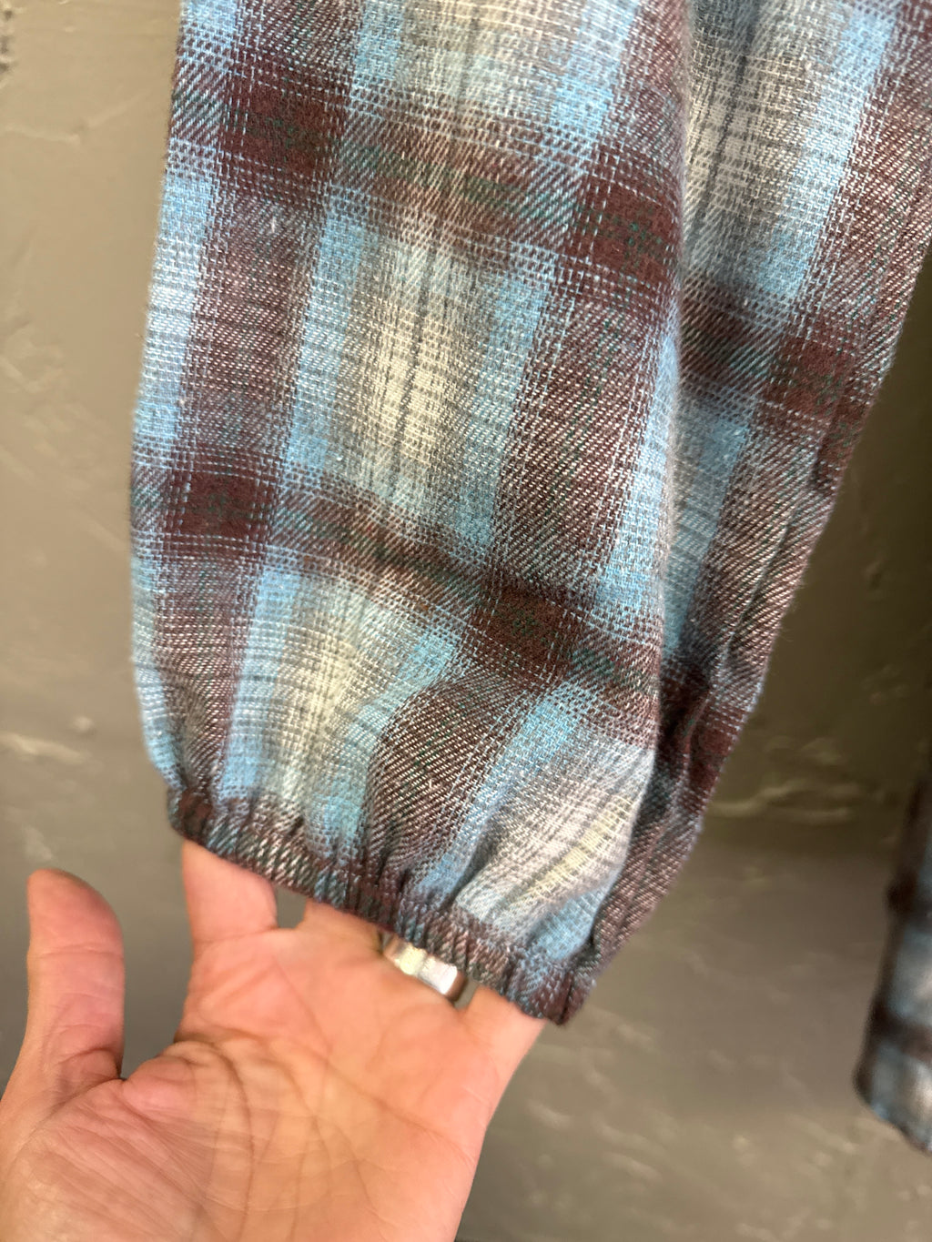 FLANNEL TIE-BACK DRESS