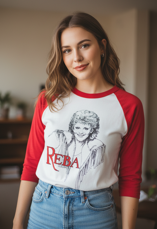 VTG ‘88 SCREEN STARS REBA BASEBALL TEE