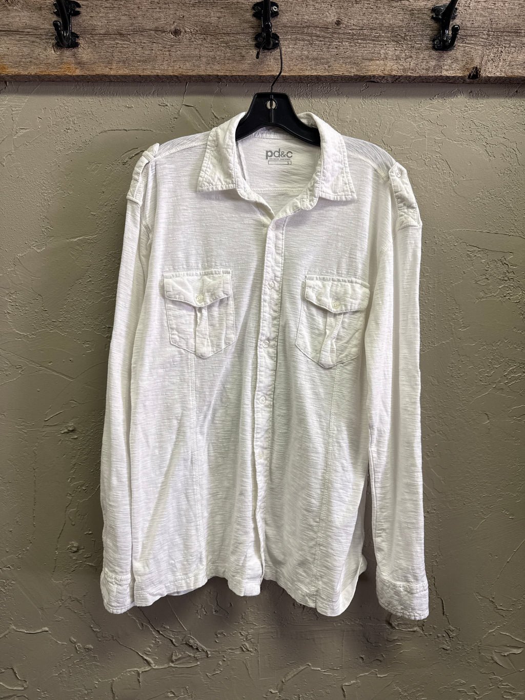 PD&C COTTON BUTTON UP