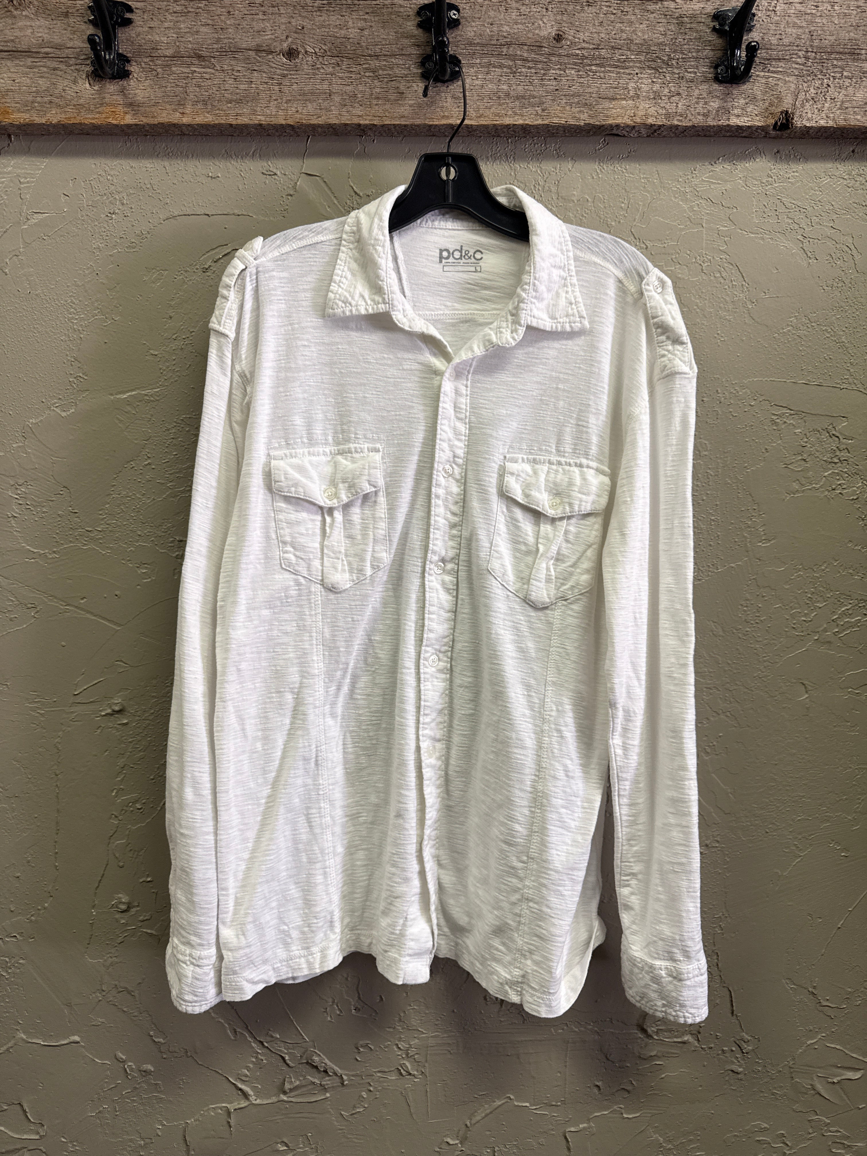 PD&C COTTON BUTTON UP