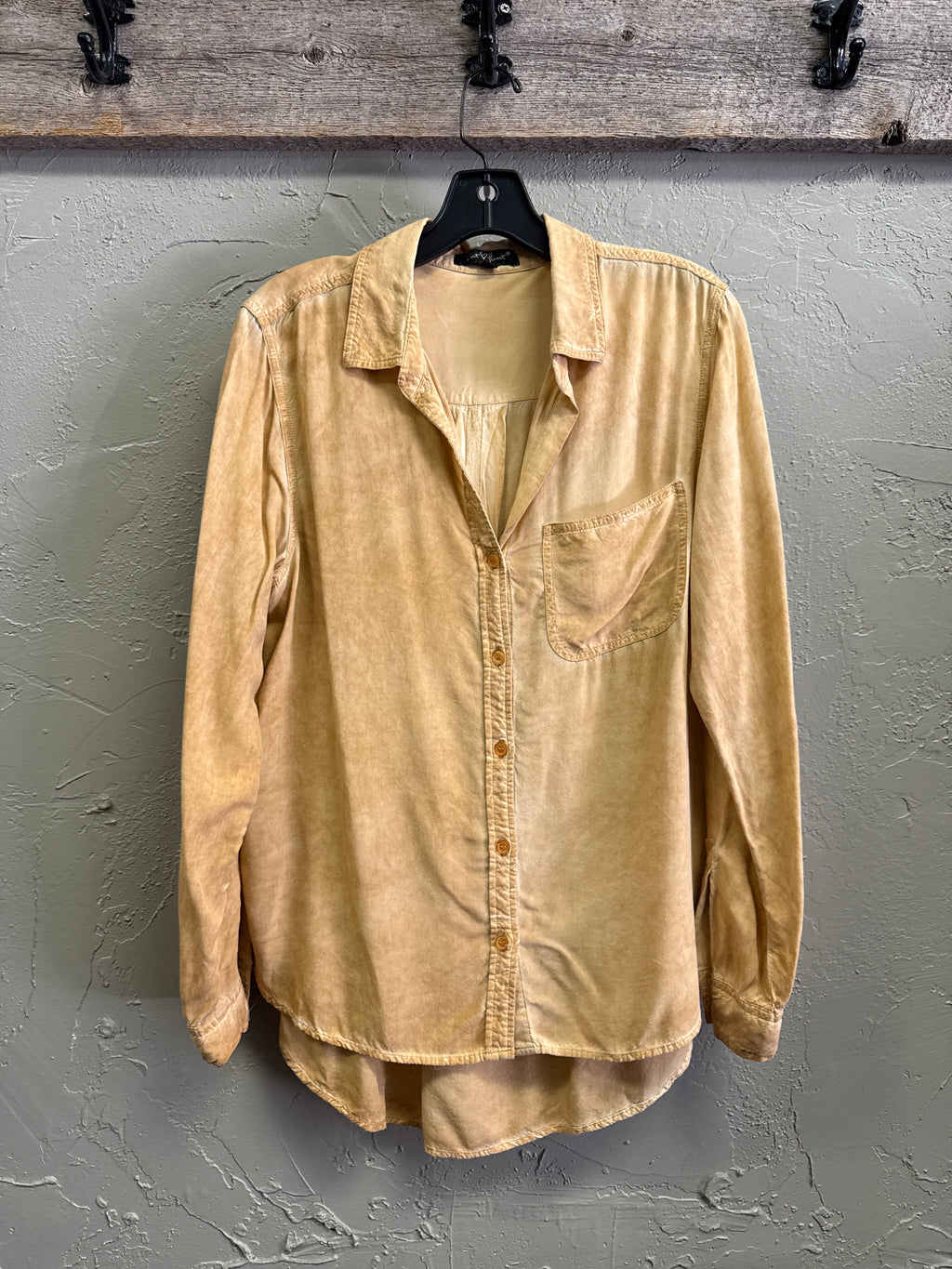 VELVET HEART BUTTON UP TUNIC