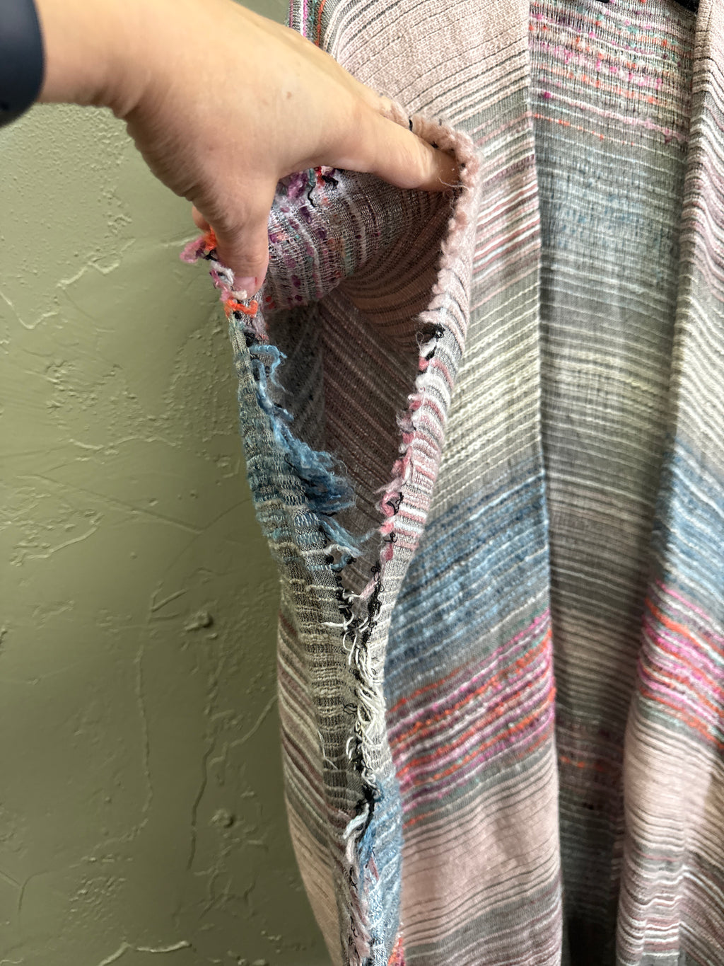 Cajan Textured Weave Poncho
