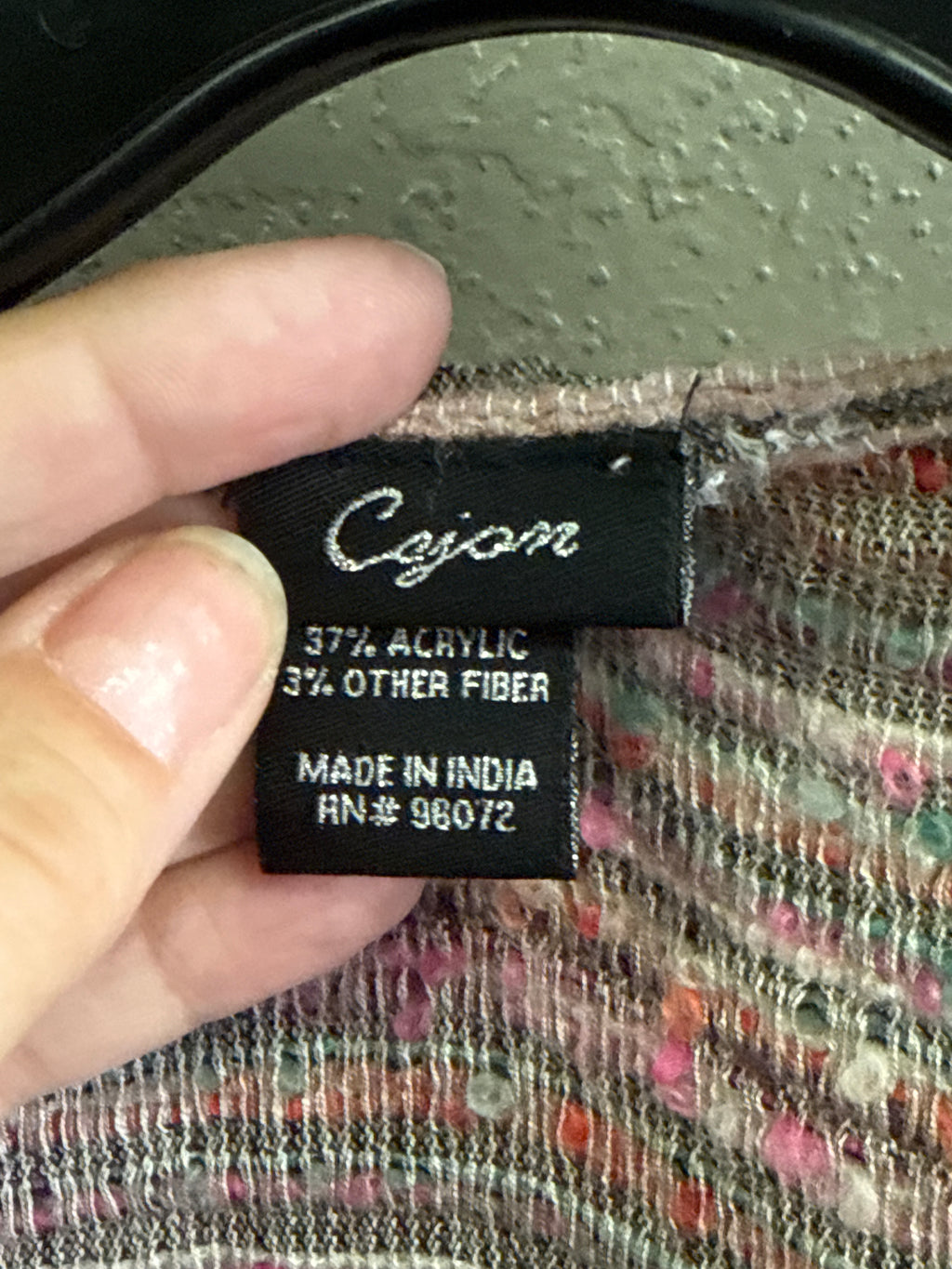 Cajan Textured Weave Poncho