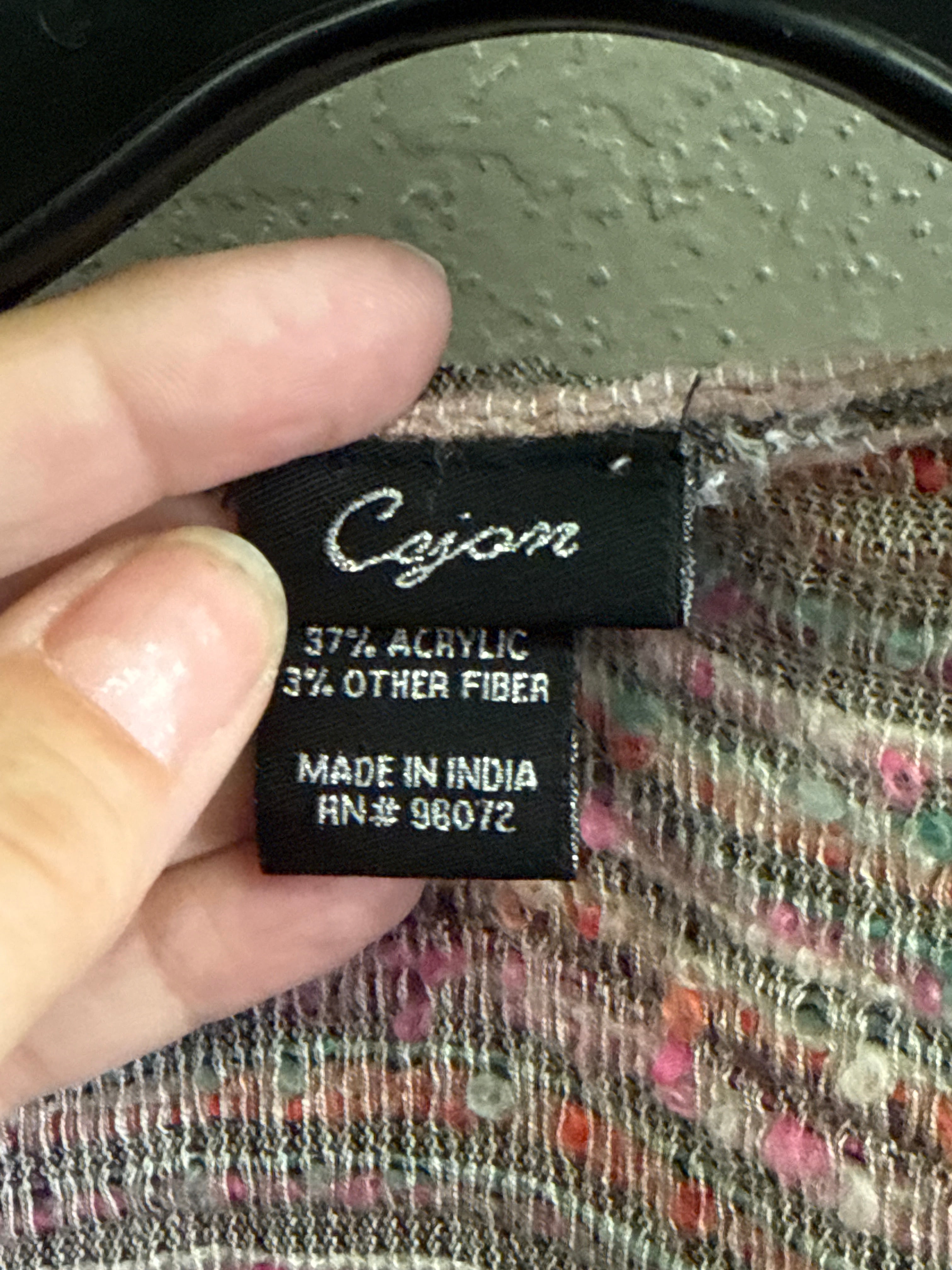 Cajan Textured Weave Poncho