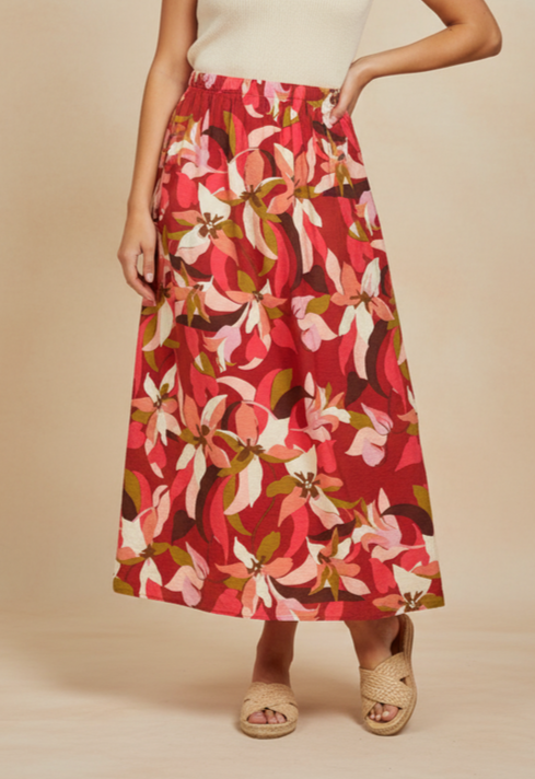 Print Maxi Skirt