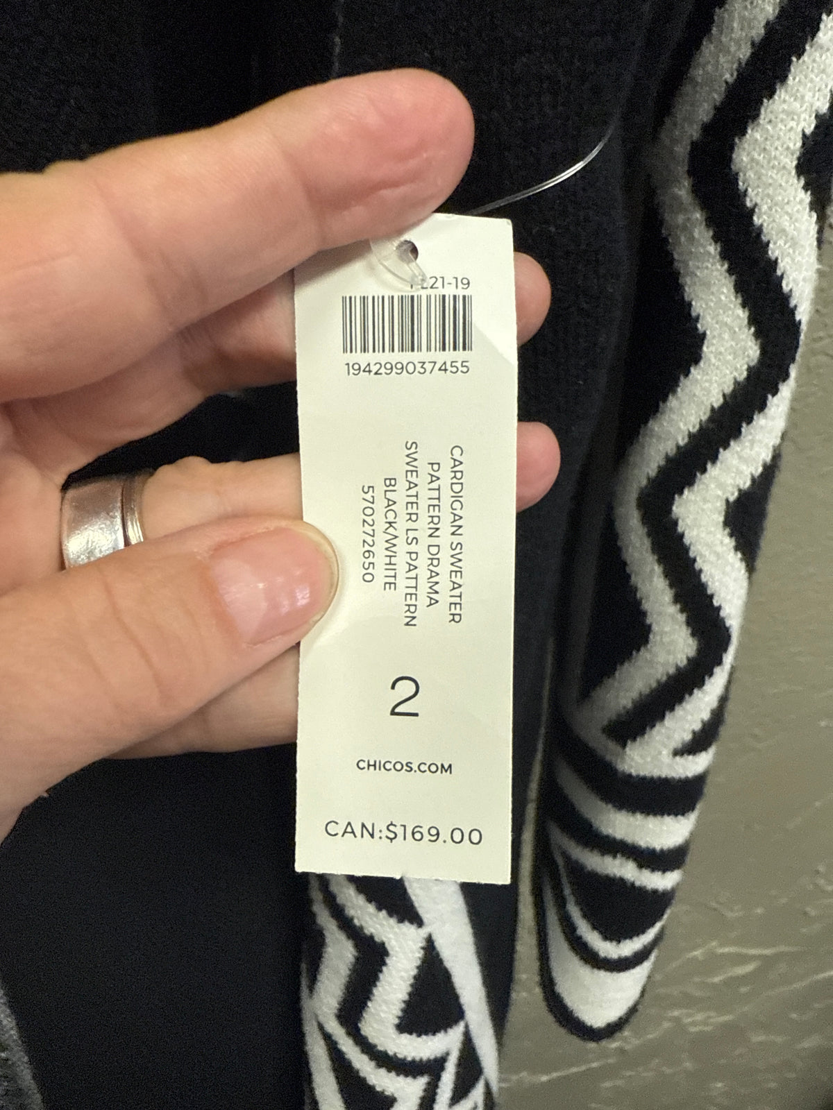 NWT Chicos Fringe Open-Front Cardigan (org$149)