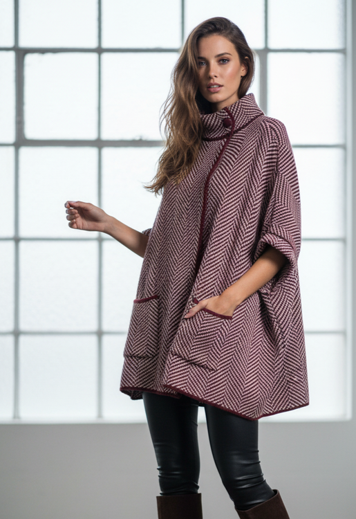 CHEVRON RIDING CAPE