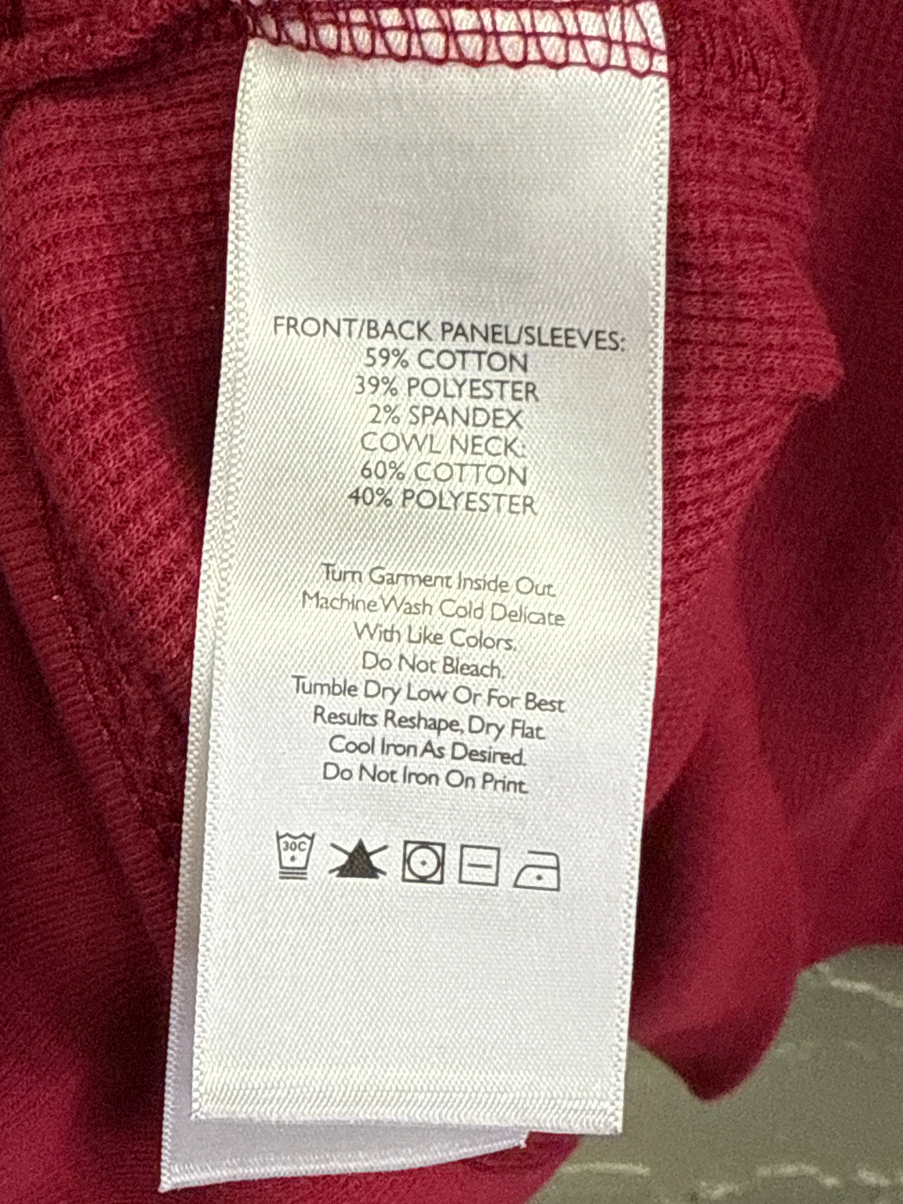 EDDIE BAUER COWL NECK TUNIC