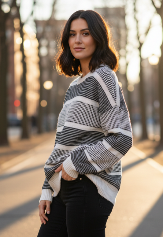 STACCATO STRIPED SWEATER
