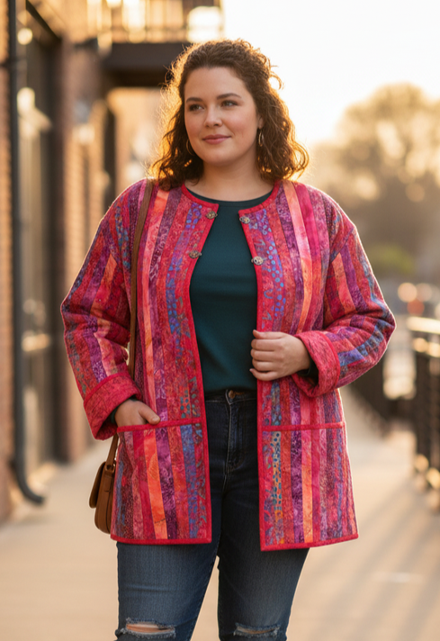 QUILTED BATIK JACKET